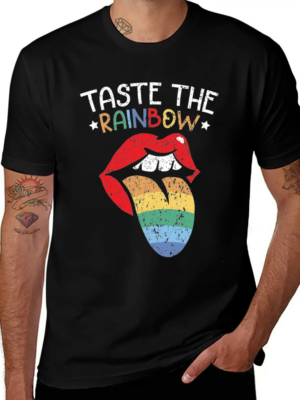 Taste The Rainbow Lover Rainbow Whisperer Unisex Short Sleeve Soft Cotton T-Shirt – Casual Everyday Wear