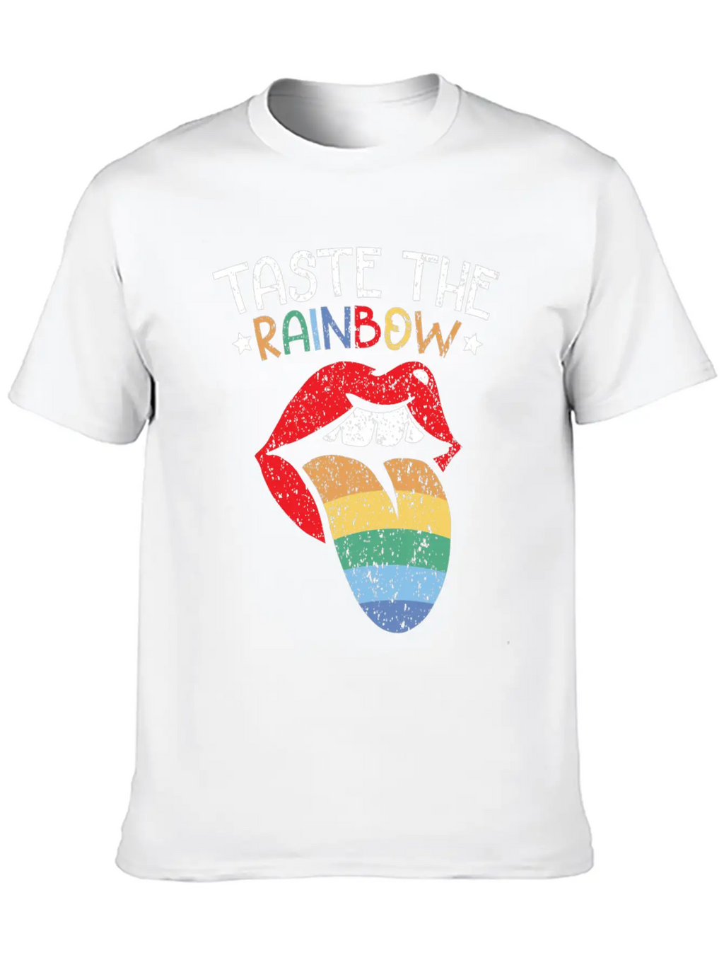 Taste The Rainbow Lover Rainbow Whisperer Unisex Short Sleeve Soft Cotton T-Shirt – Casual Everyday Wear