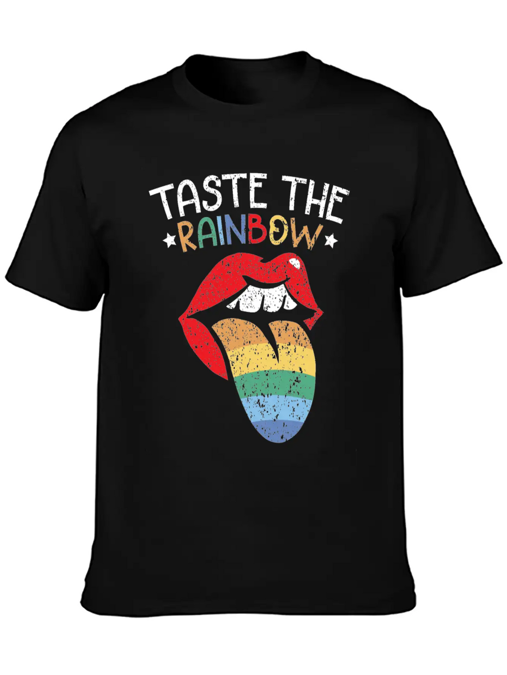 Taste The Rainbow Lover Rainbow Whisperer Unisex Short Sleeve Soft Cotton T-Shirt – Casual Everyday Wear