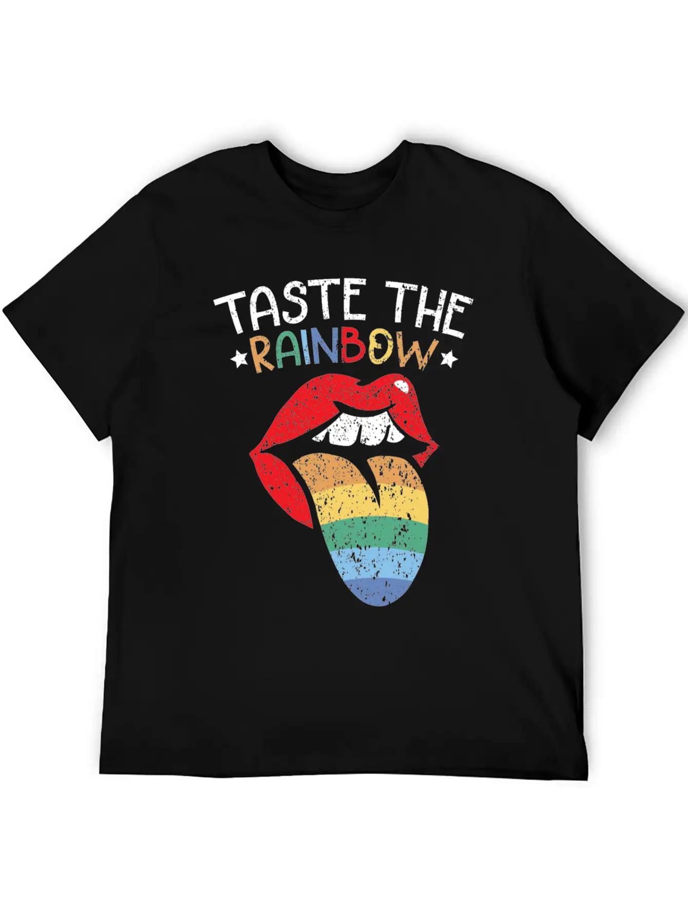 Taste The Rainbow Lover Rainbow Whisperer Unisex Short Sleeve Soft Cotton T-Shirt – Casual Everyday Wear