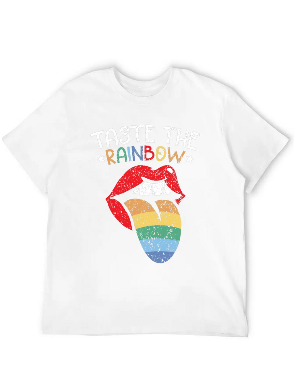 Taste The Rainbow Lover Rainbow Whisperer Unisex Short Sleeve Soft Cotton T-Shirt – Casual Everyday Wear