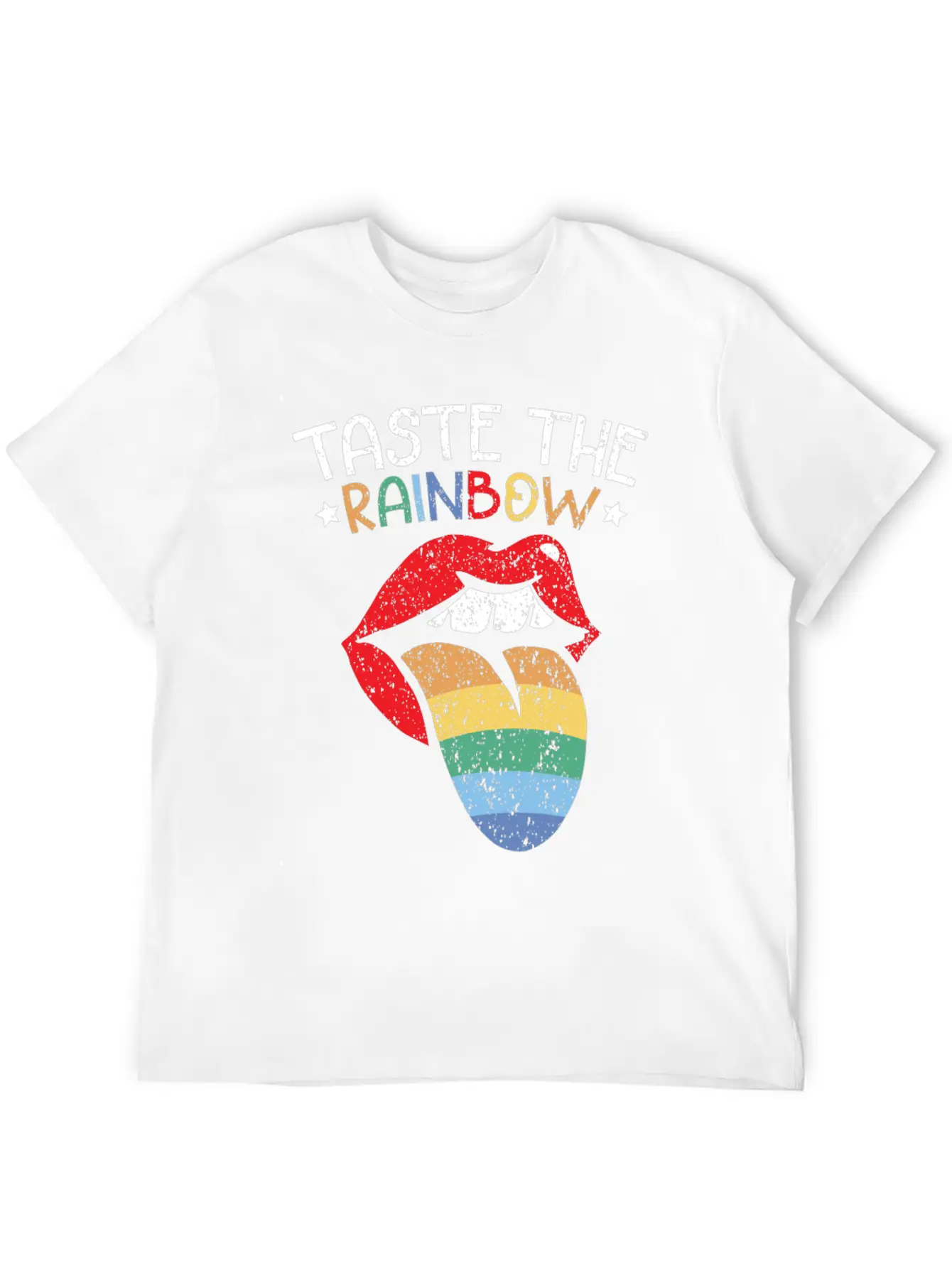 Taste The Rainbow Lover Rainbow Whisperer Unisex Short Sleeve Soft Cotton T-Shirt – Casual Everyday Wear