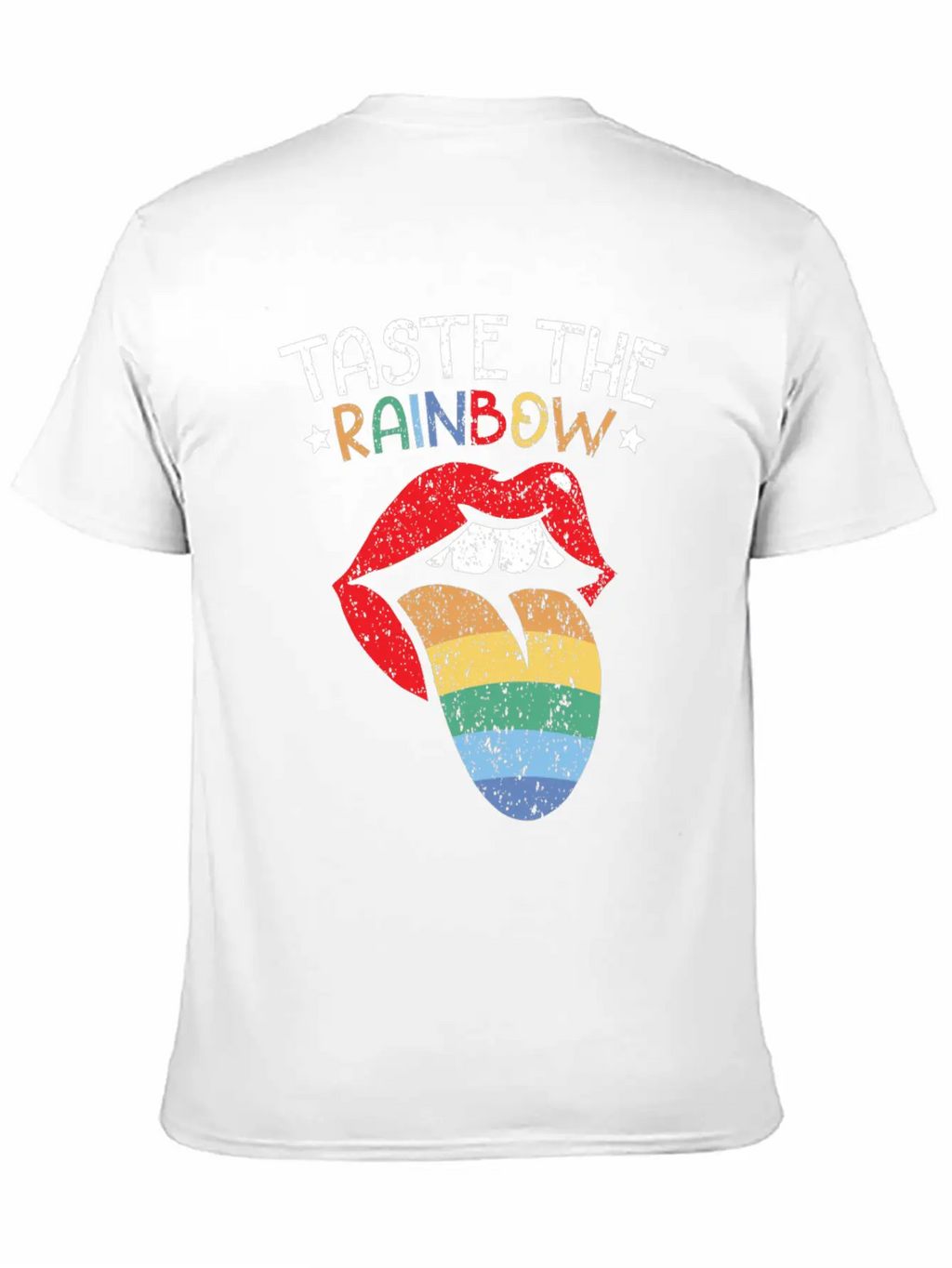 Taste The Rainbow Lover Rainbow Whisperer Unisex Short Sleeve Soft Cotton T-Shirt – Casual Everyday Wear