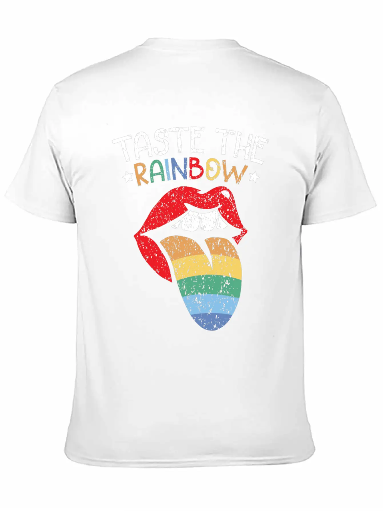 Taste The Rainbow Lover Rainbow Whisperer Unisex Short Sleeve Soft Cotton T-Shirt – Casual Everyday Wear
