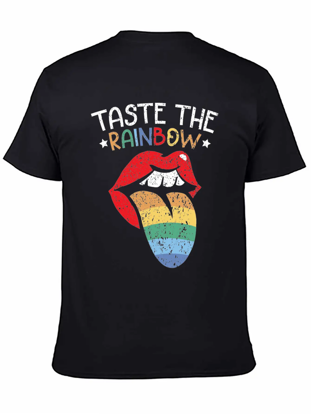 Taste The Rainbow Lover Rainbow Whisperer Unisex Short Sleeve Soft Cotton T-Shirt – Casual Everyday Wear