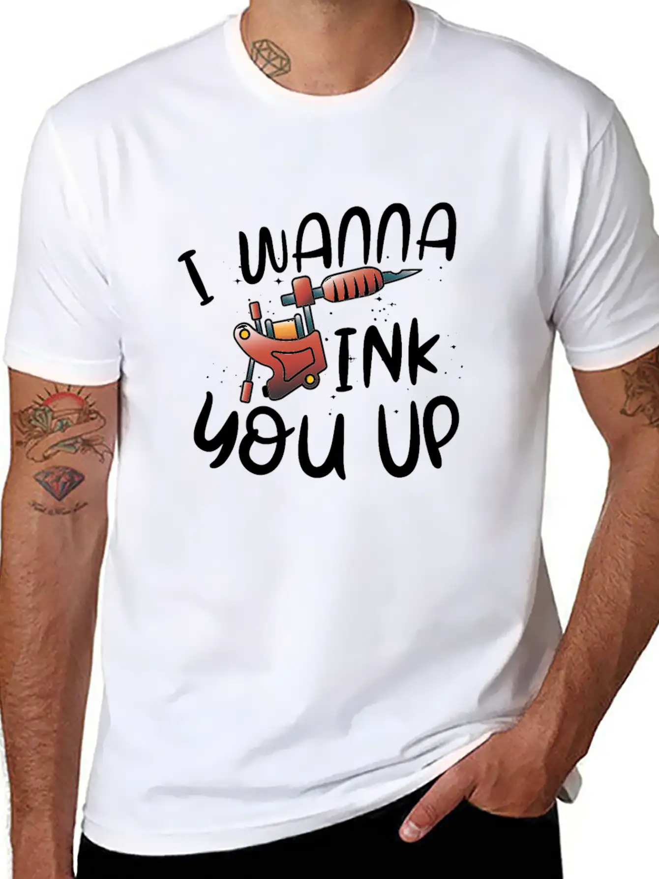 TATTOO ARTIST INKING TATTOOS Unisex Short Sleeve Soft Cotton T-Shirt – Casual Everyday Wear