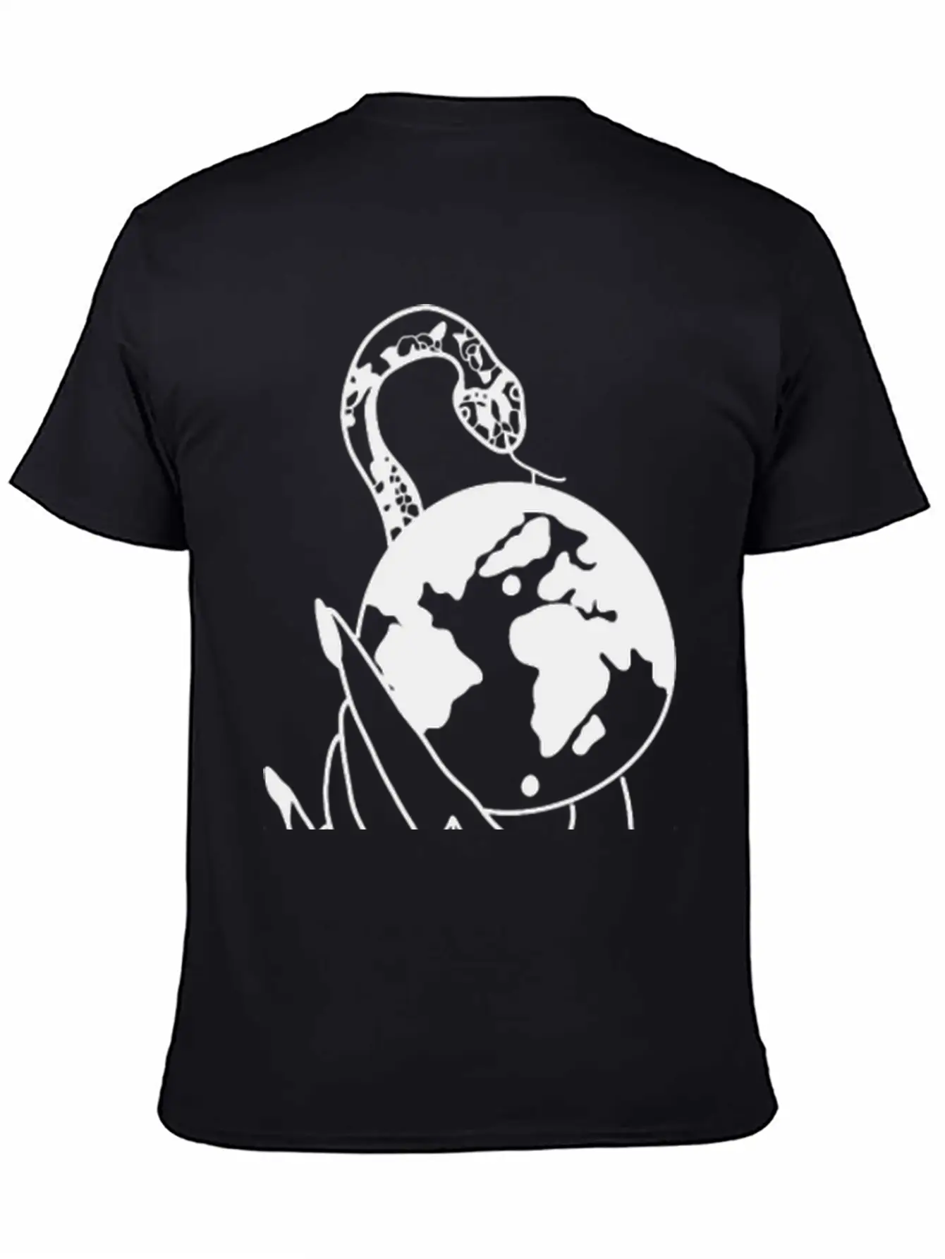 Tattoo Hand Snake World Unisex Short Sleeve Soft Cotton T-Shirt – Casual Everyday Wear