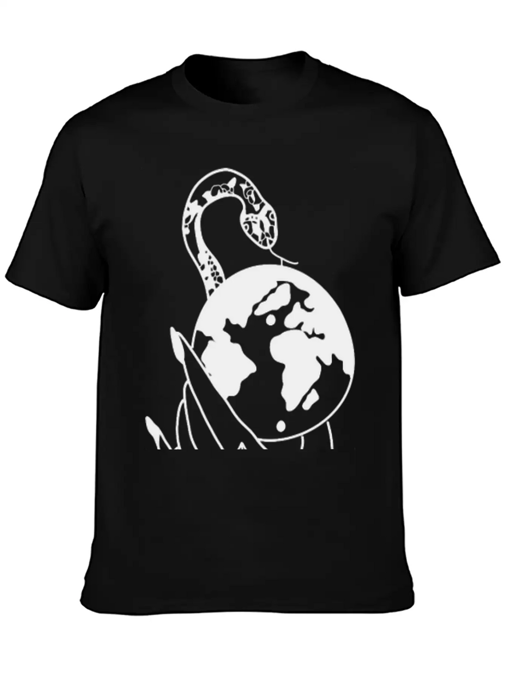 Tattoo Hand Snake World Unisex Short Sleeve Soft Cotton T-Shirt – Casual Everyday Wear