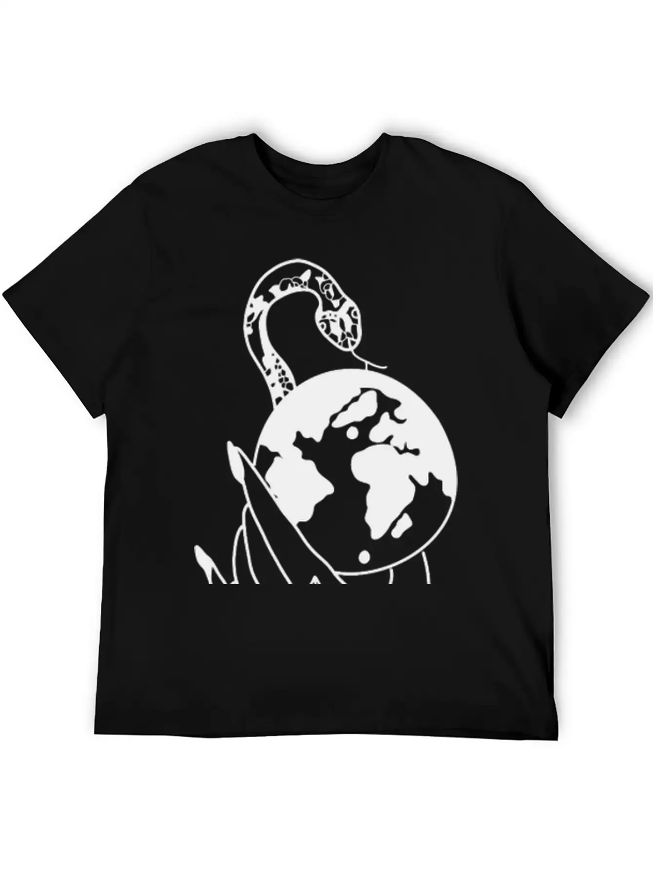 Tattoo Hand Snake World Unisex Short Sleeve Soft Cotton T-Shirt – Casual Everyday Wear