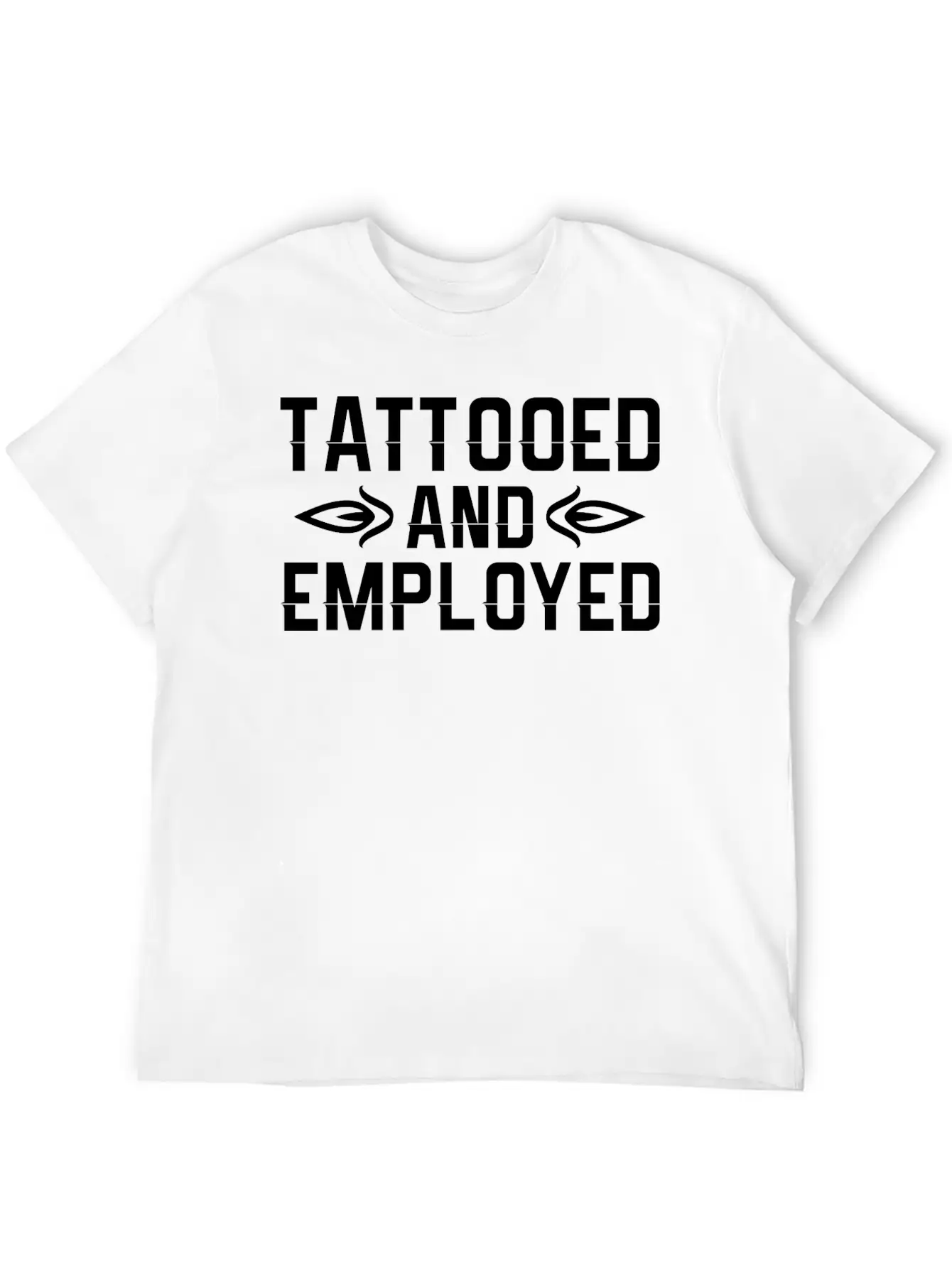 Tattooed And Employed Tattoo Lover Unisex Casual T-Shirt – Clean Design For Daily Comfort