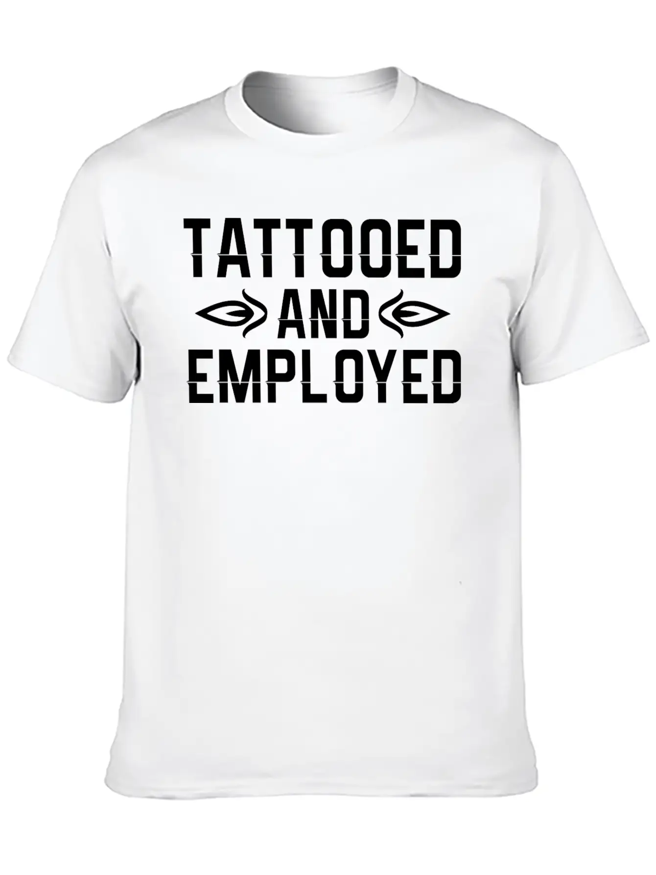 Tattooed And Employed Tattoo Lover Unisex Casual T-Shirt – Clean Design For Daily Comfort