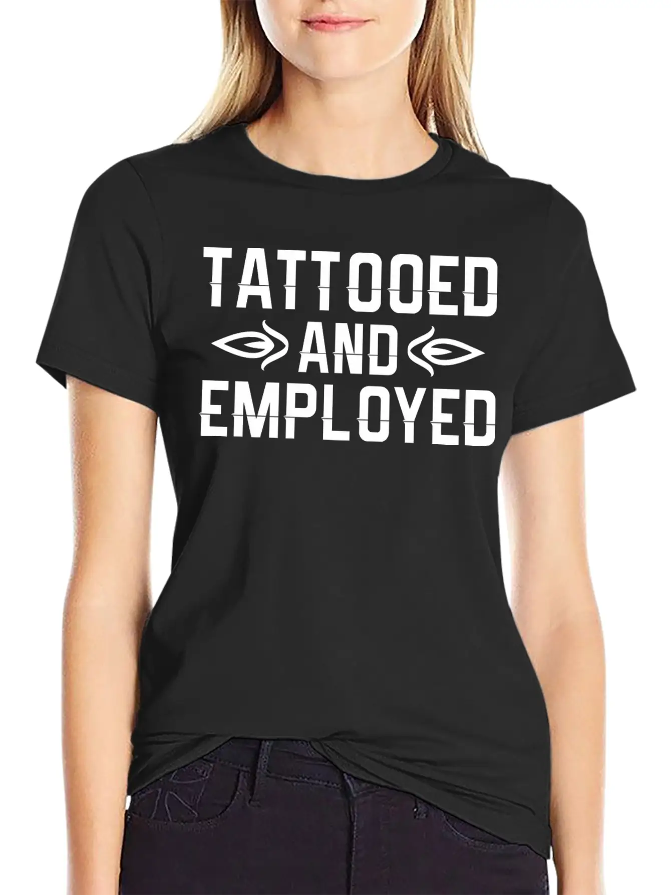 Tattooed And Employed Tattoo Lover Unisex Casual T-Shirt – Clean Design For Daily Comfort