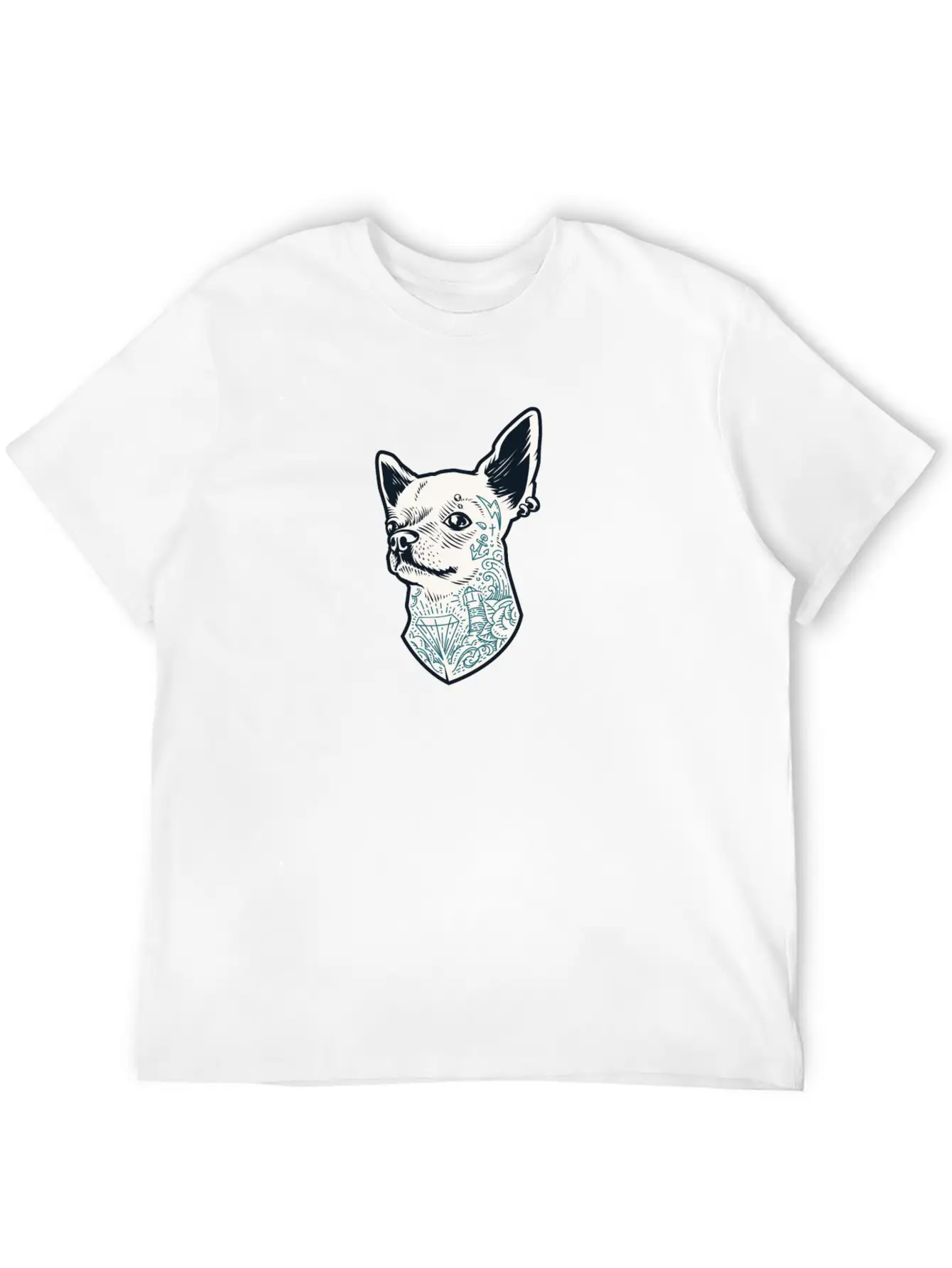 Tattooed Chihuahua Breathable Soft Cotton T-Shirt – Timeless Casual Look