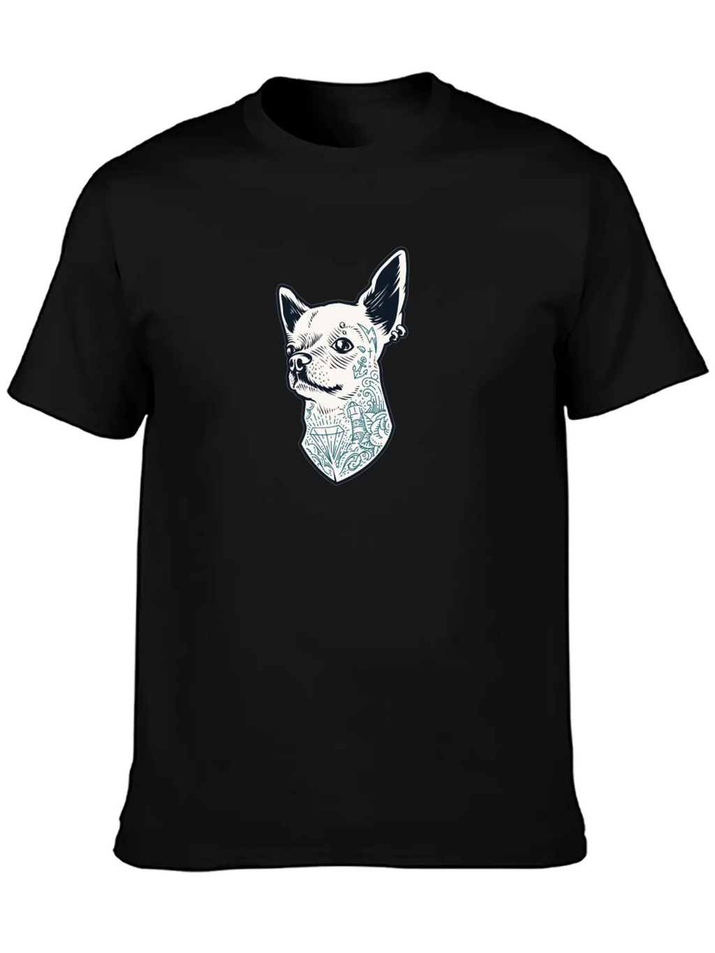 Tattooed Chihuahua Breathable Soft Cotton T-Shirt – Timeless Casual Look