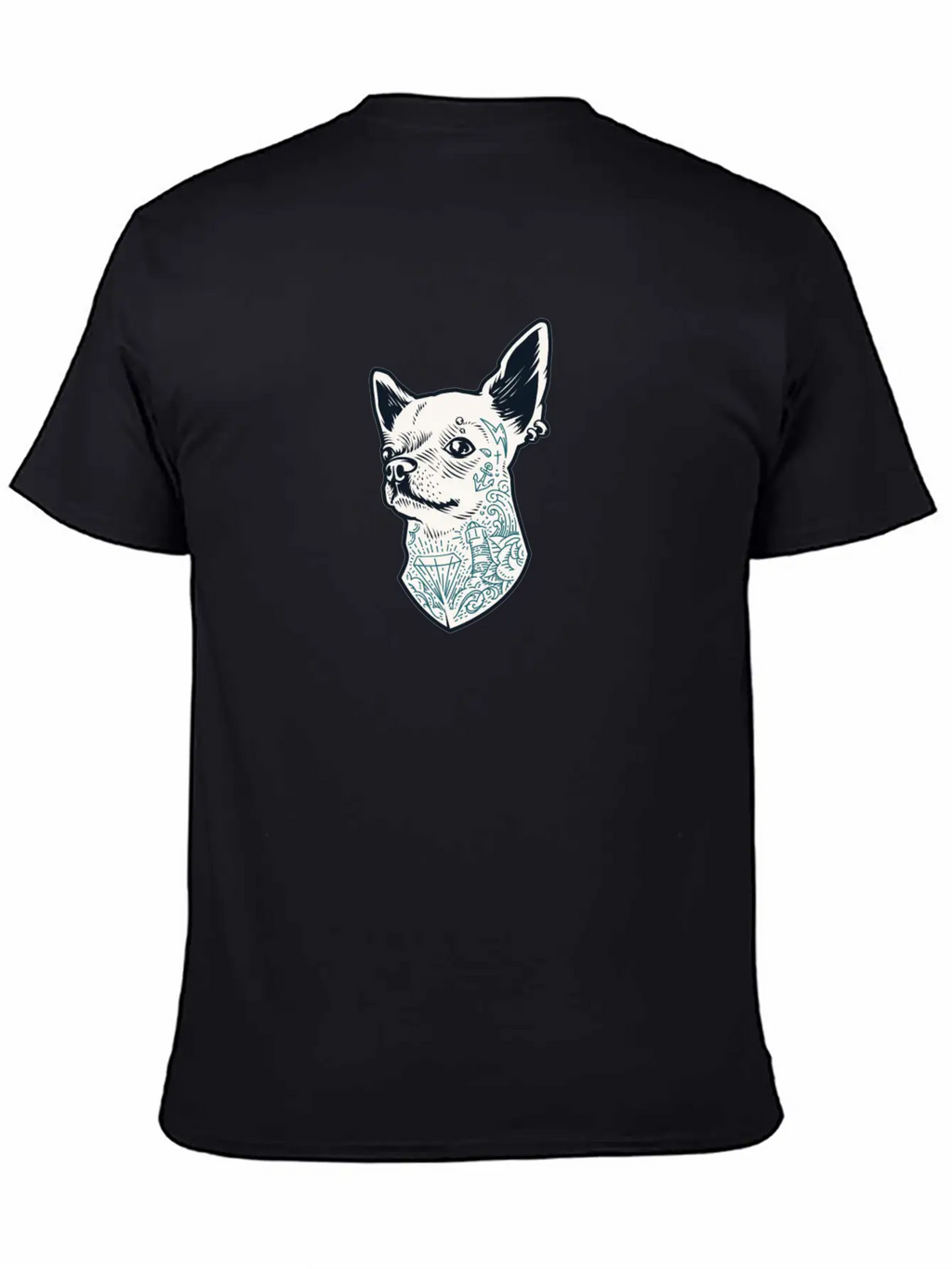 Tattooed Chihuahua Breathable Soft Cotton T-Shirt – Timeless Casual Look