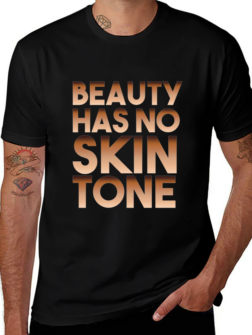 Beauty Has No Skin Tone Graphic Tee