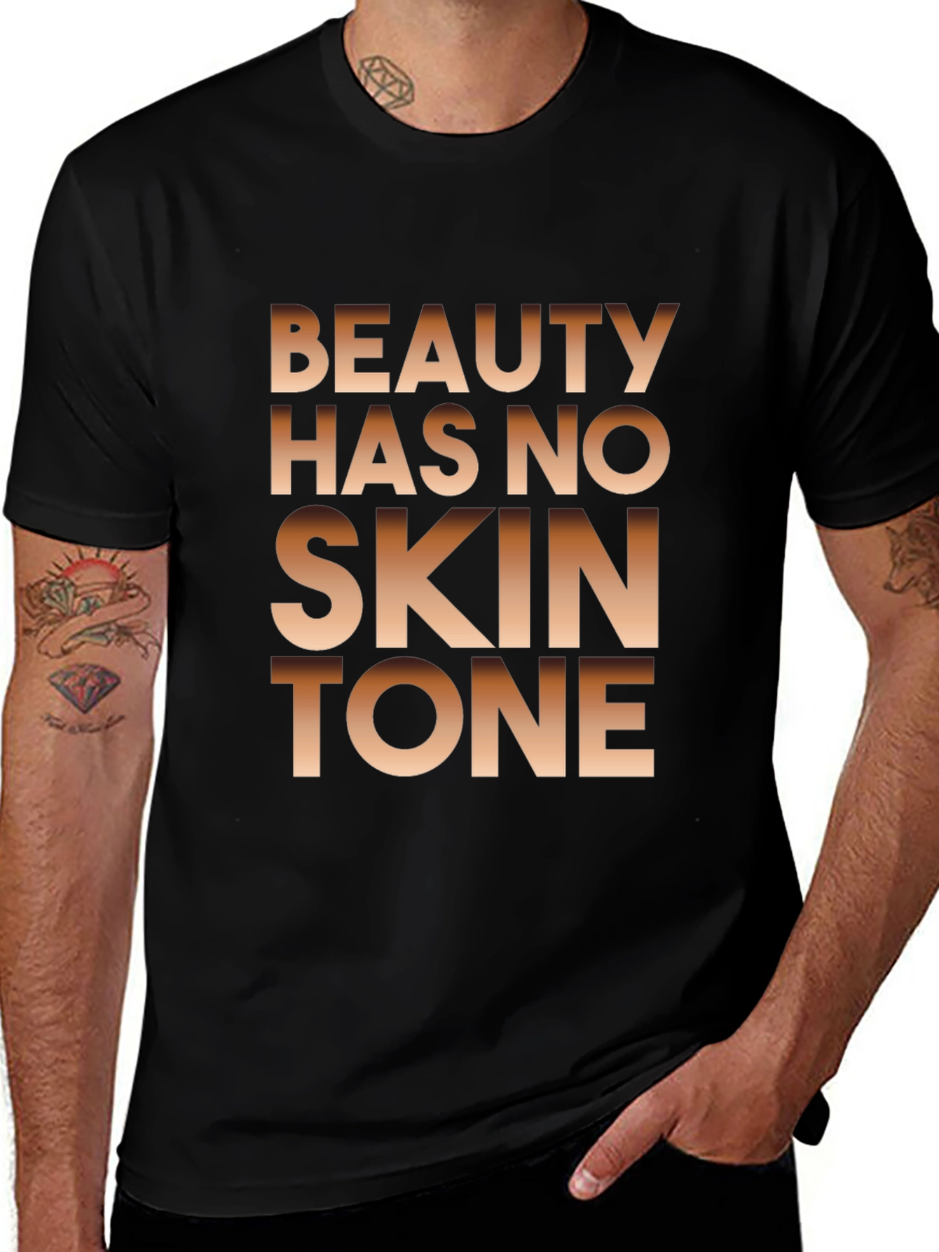 Beauty Has No Skin Tone Graphic Tee