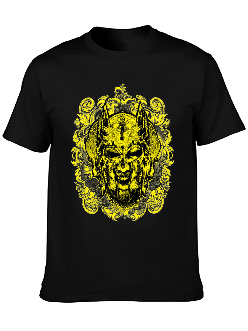 Skull Graphic Tee - Black Cotton T-Shirt