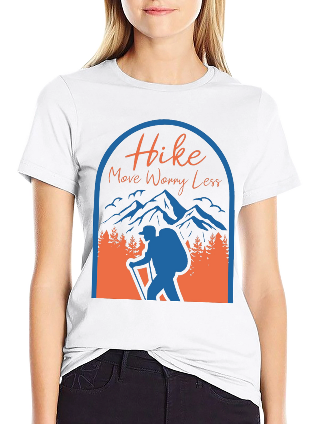 Hike More Worry Less Graphic T-Shirt