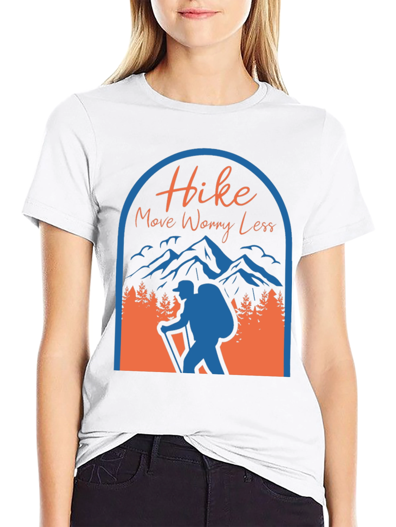 Hike More Worry Less Graphic T-Shirt