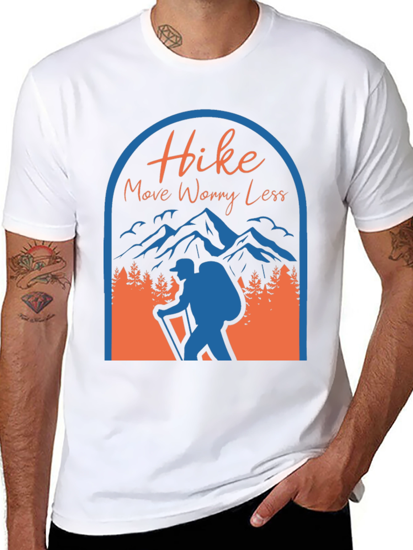 Hike More Worry Less Graphic T-Shirt