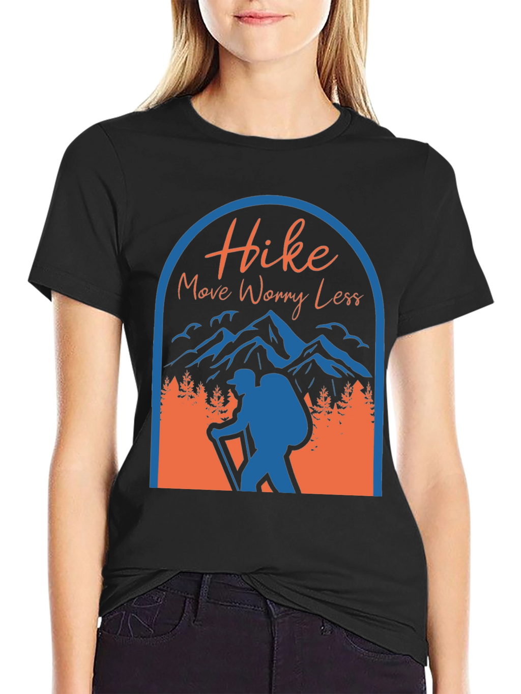 Hike More Worry Less Graphic T-Shirt