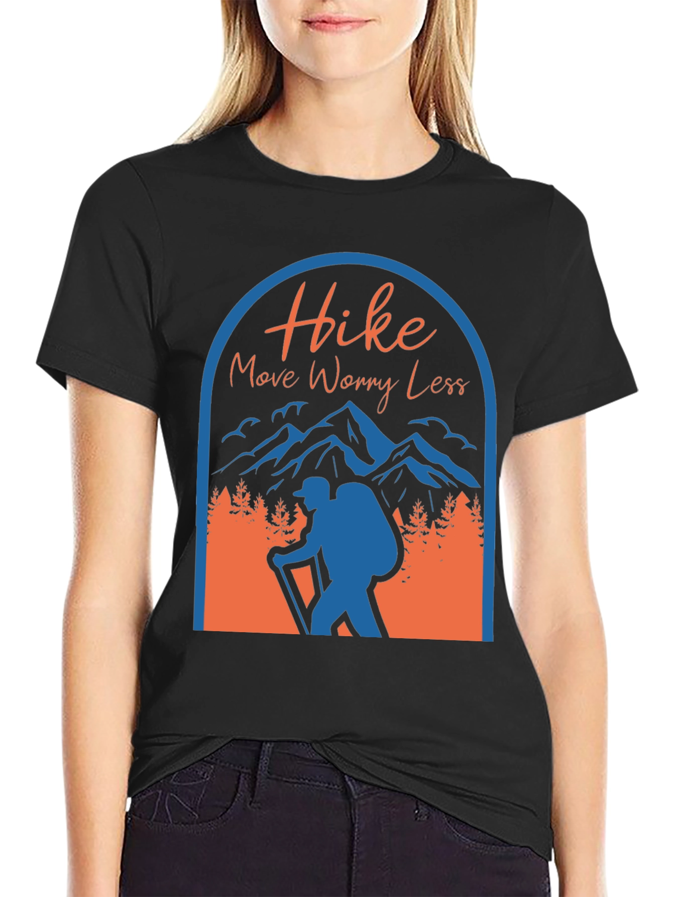 Hike More Worry Less Graphic T-Shirt