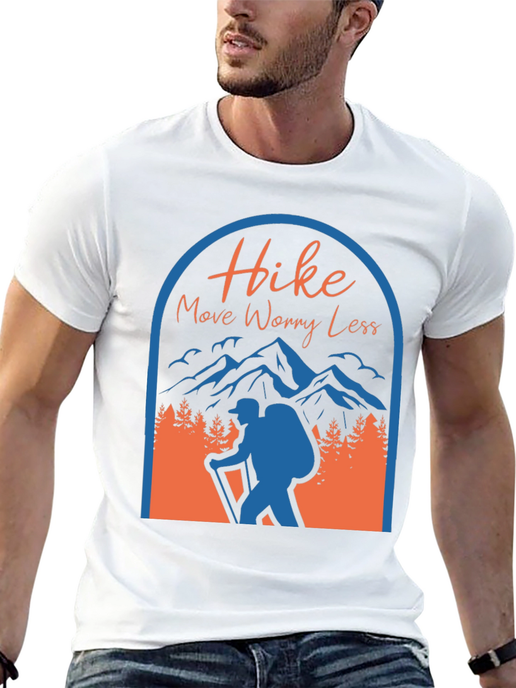 Hike More Worry Less Graphic T-Shirt