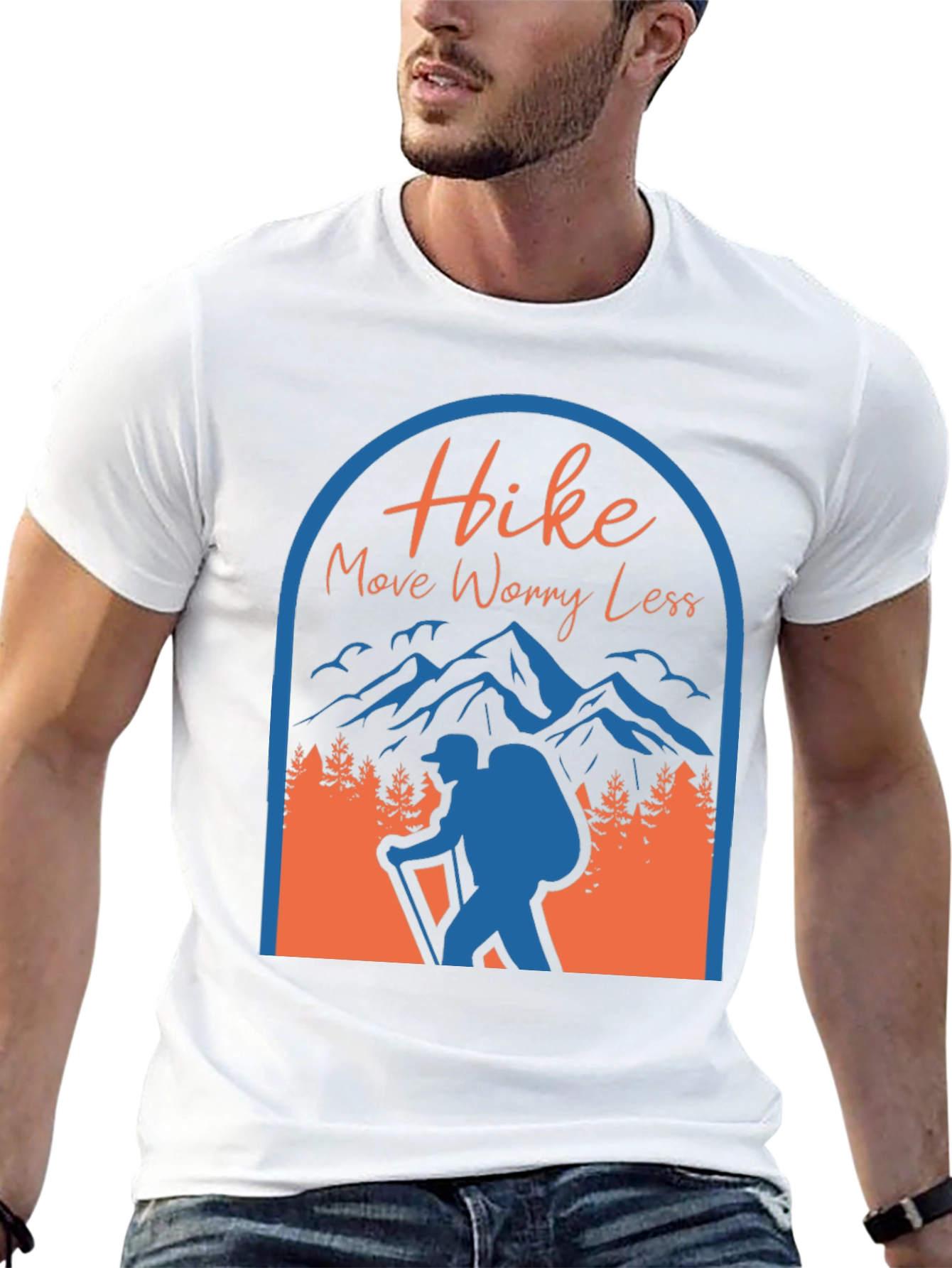 Hike More Worry Less Graphic T-Shirt