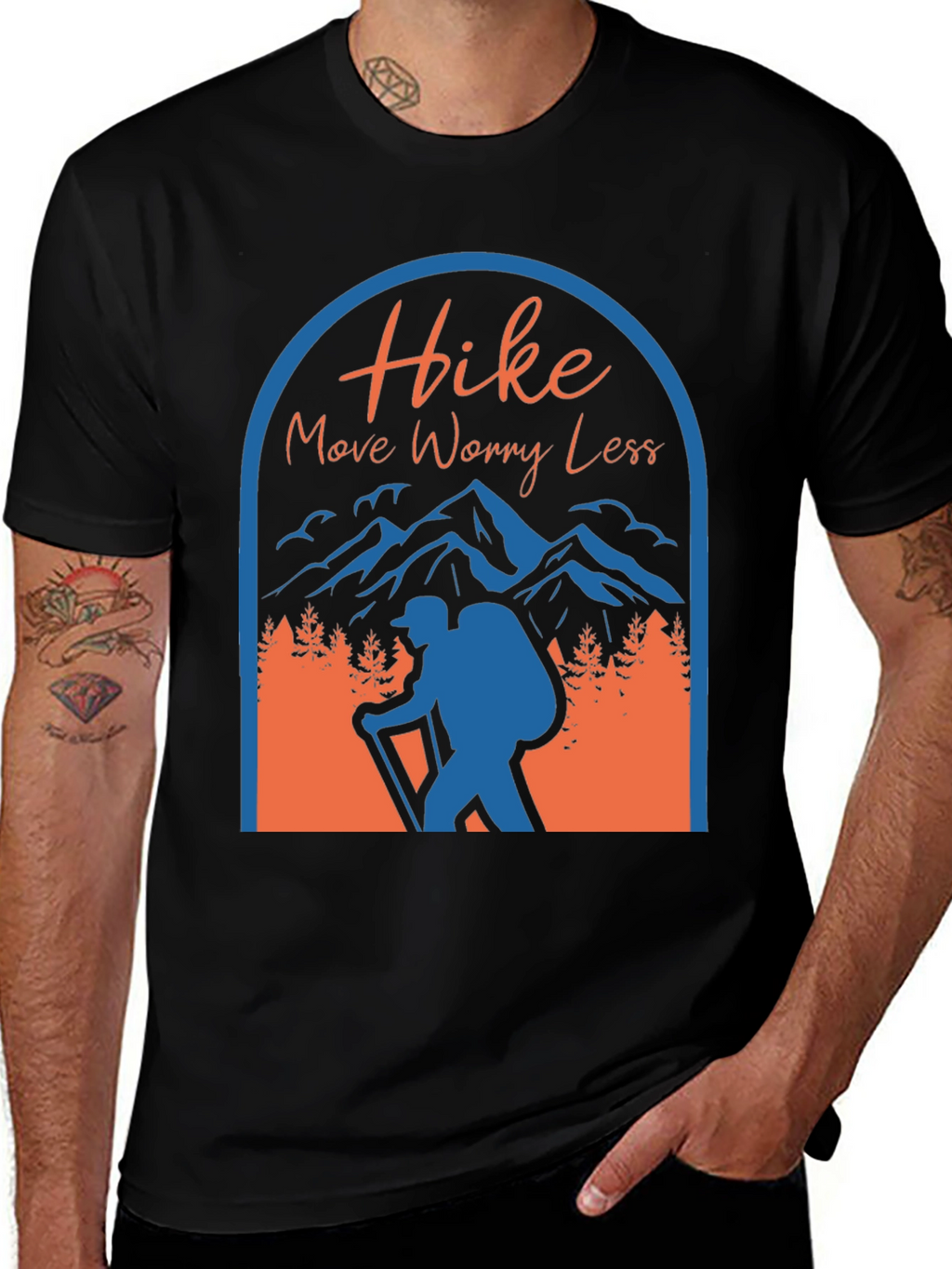 Hike More Worry Less Graphic T-Shirt