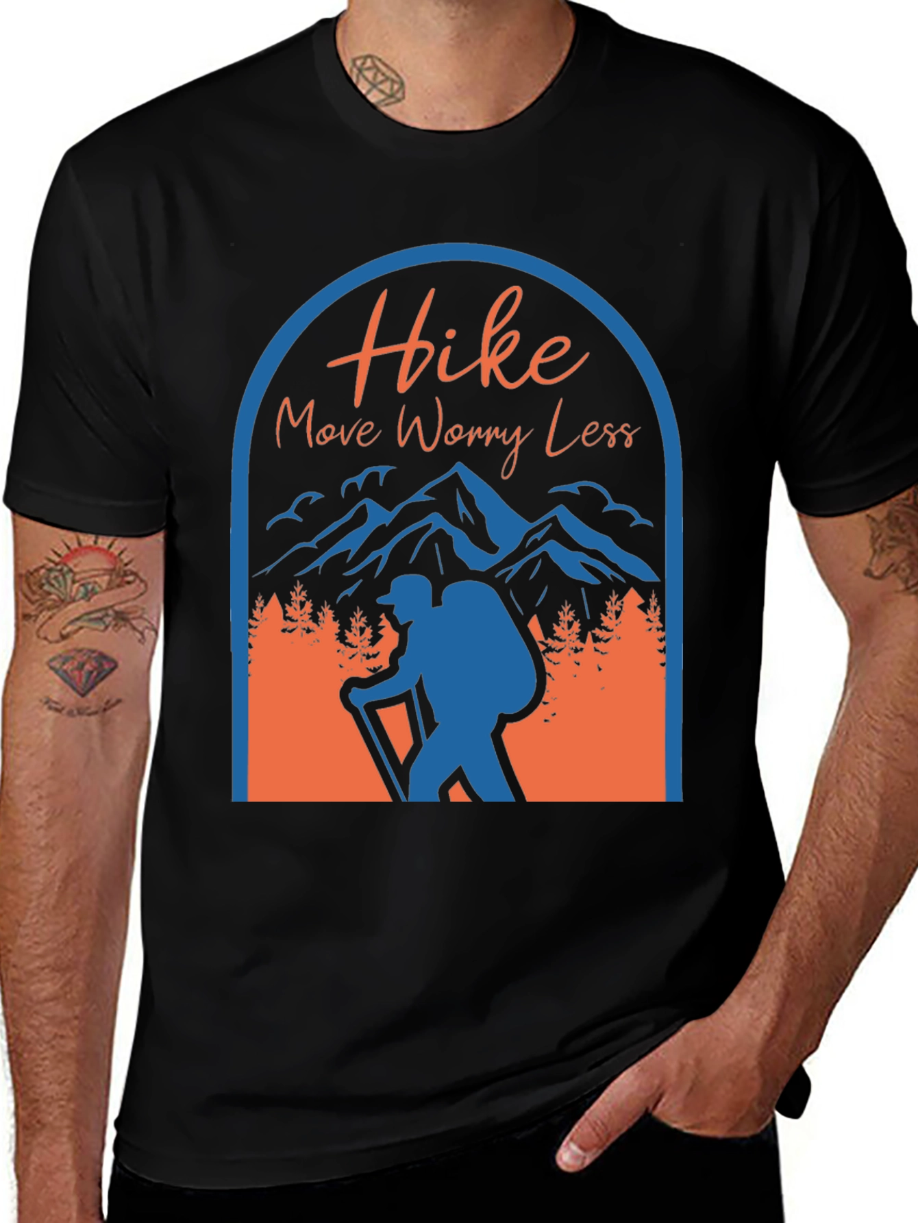 Hike More Worry Less Graphic T-Shirt