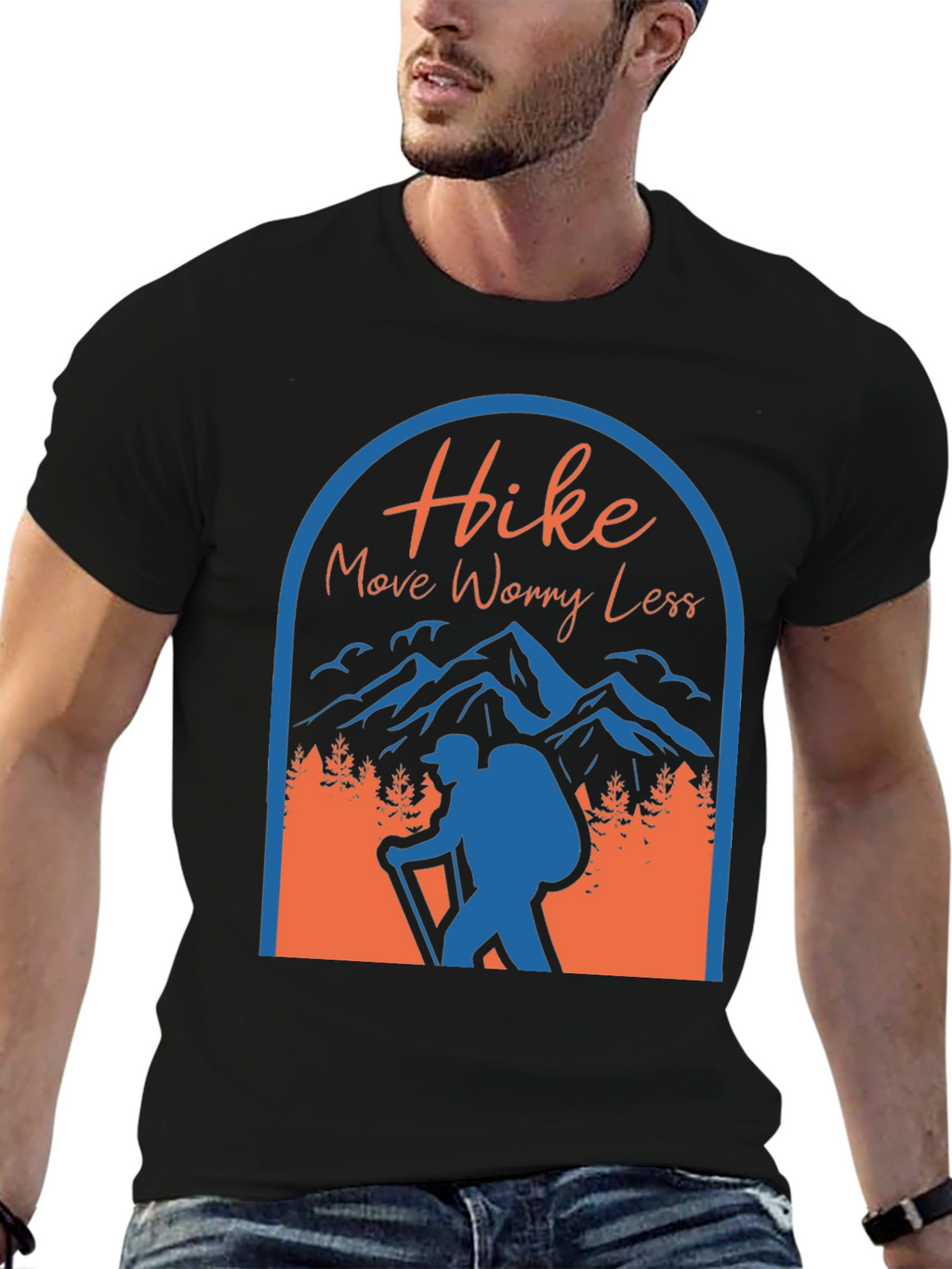 Hike More Worry Less Graphic T-Shirt