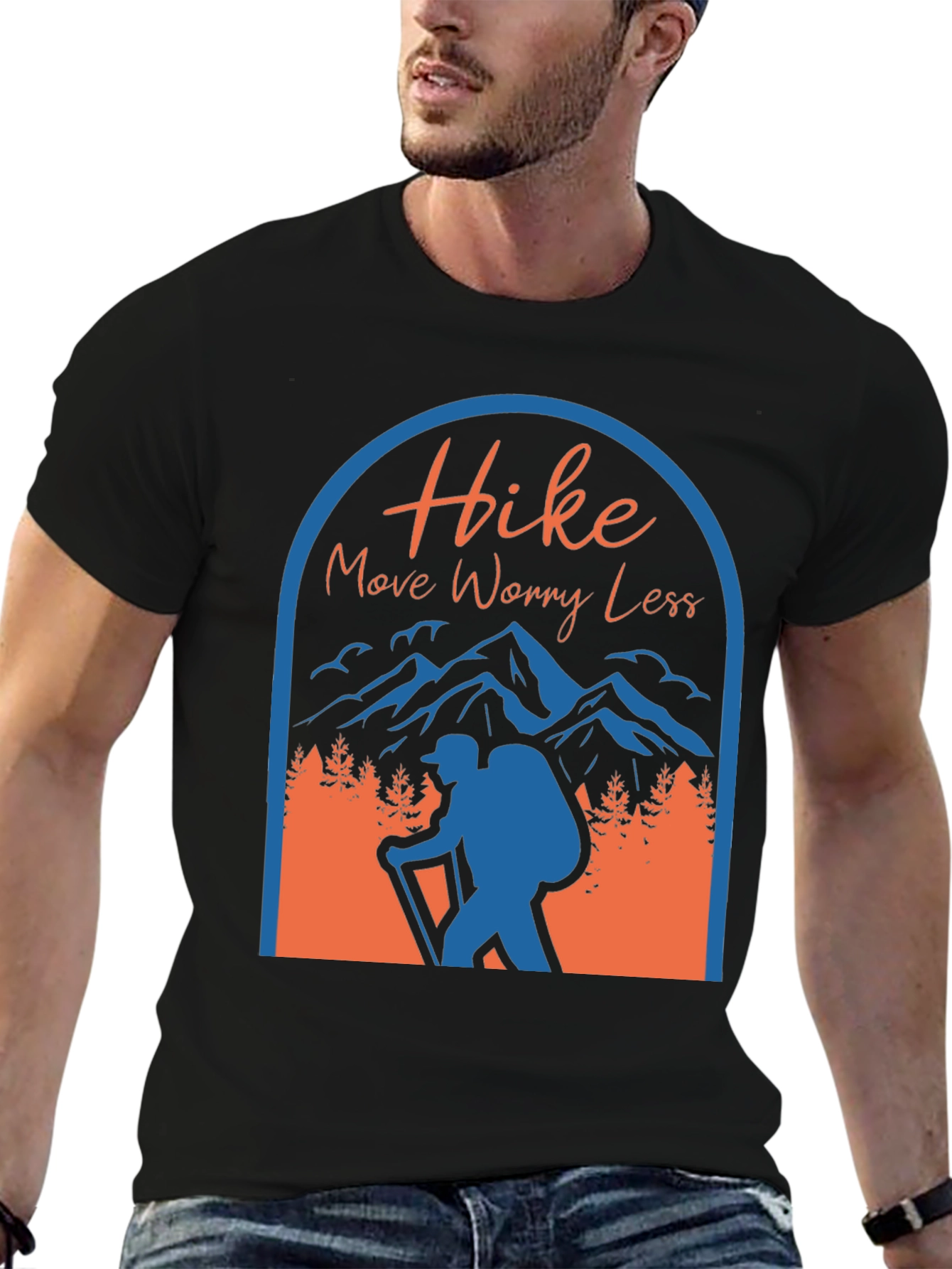 Hike More Worry Less Graphic T-Shirt