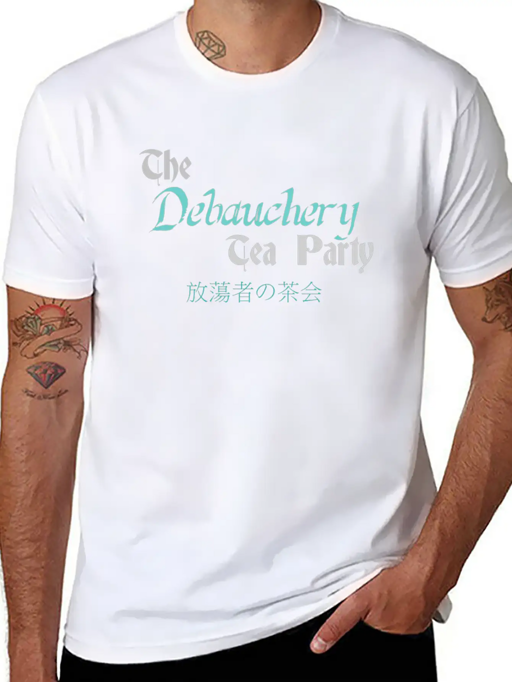 Tea Party Unisex Short Sleeve Soft Cotton T-Shirt – Casual Everyday Wear