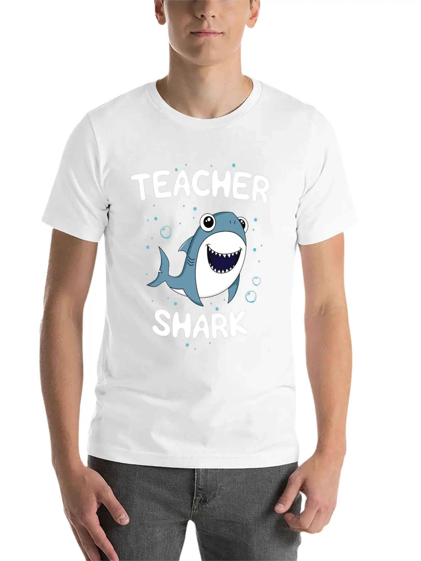 Teacher Shark TShirt Teaching Gift Back To School Unisex Casual T-Shirt – Clean Design For Daily Comfort