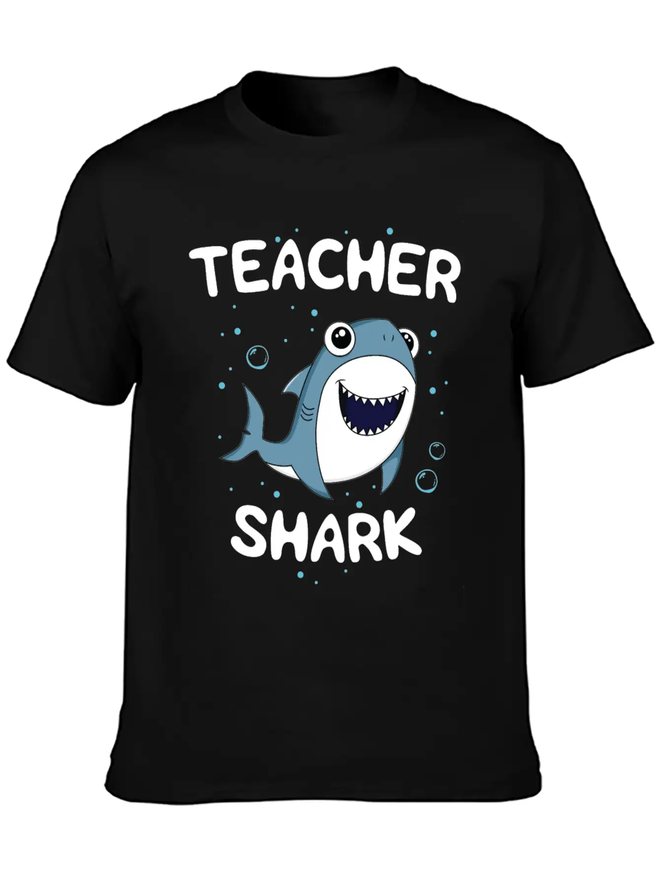 Teacher Shark TShirt Teaching Gift Back To School Unisex Casual T-Shirt – Clean Design For Daily Comfort