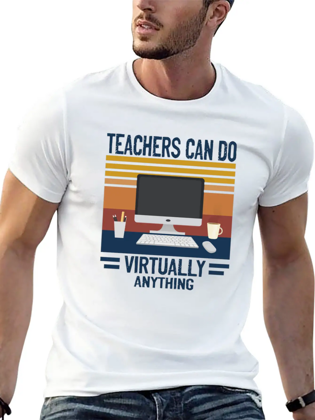 Teachers Distance Learning Stylish Everyday T-Shirt – Unisex Basic Cotton Tee