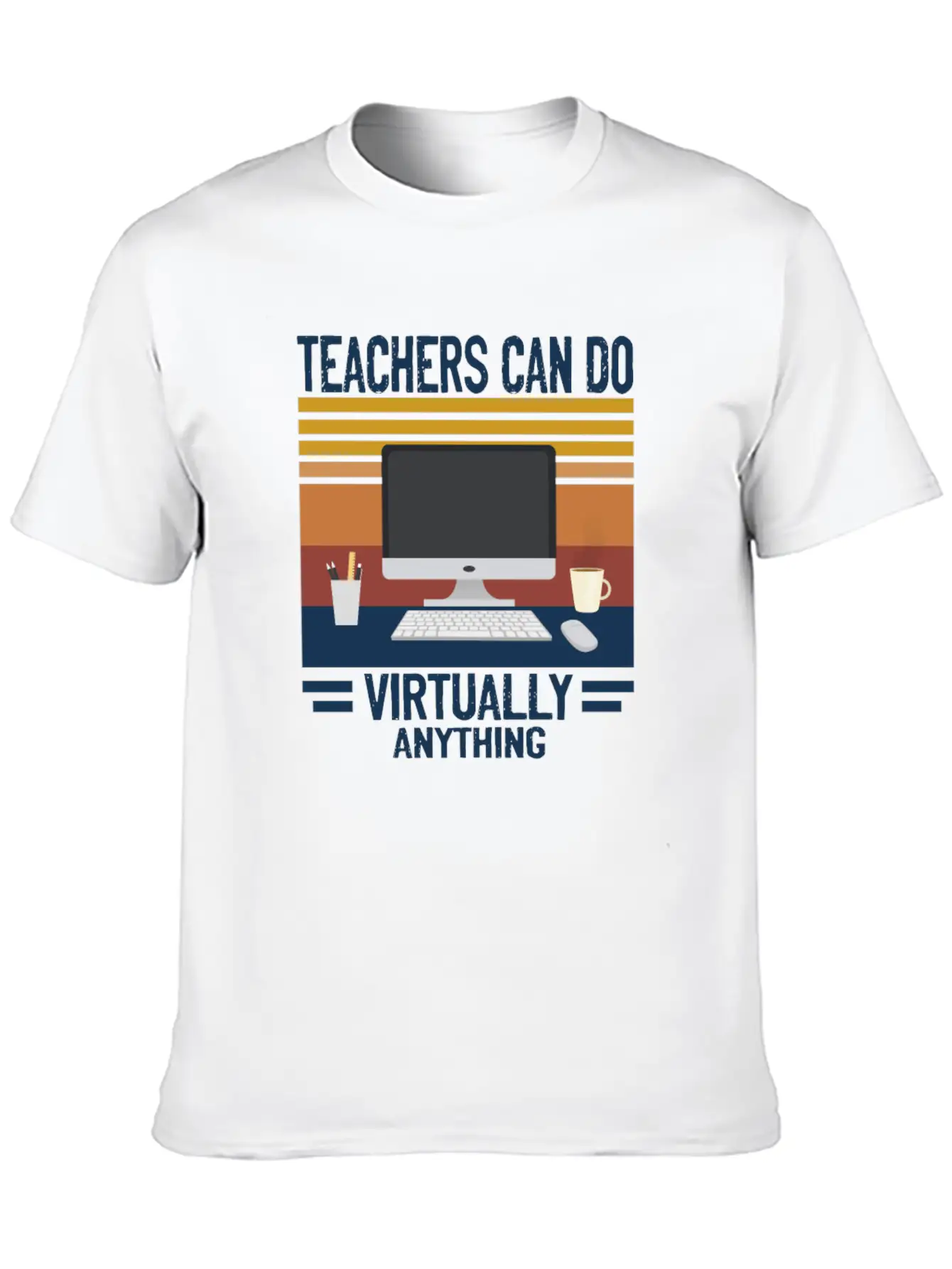 Teachers Distance Learning Stylish Everyday T-Shirt – Unisex Basic Cotton Tee