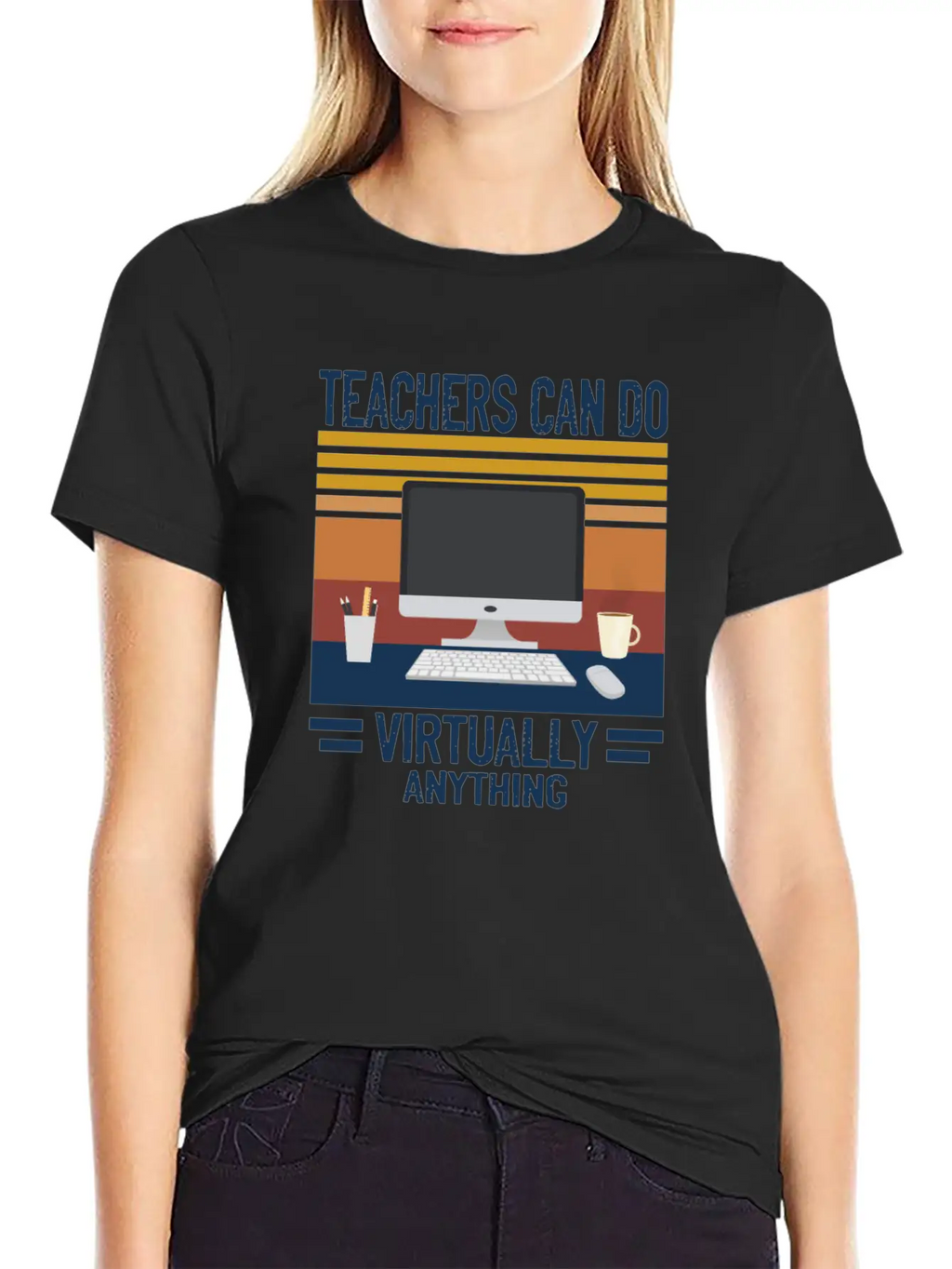 Teachers Distance Learning Stylish Everyday T-Shirt – Unisex Basic Cotton Tee