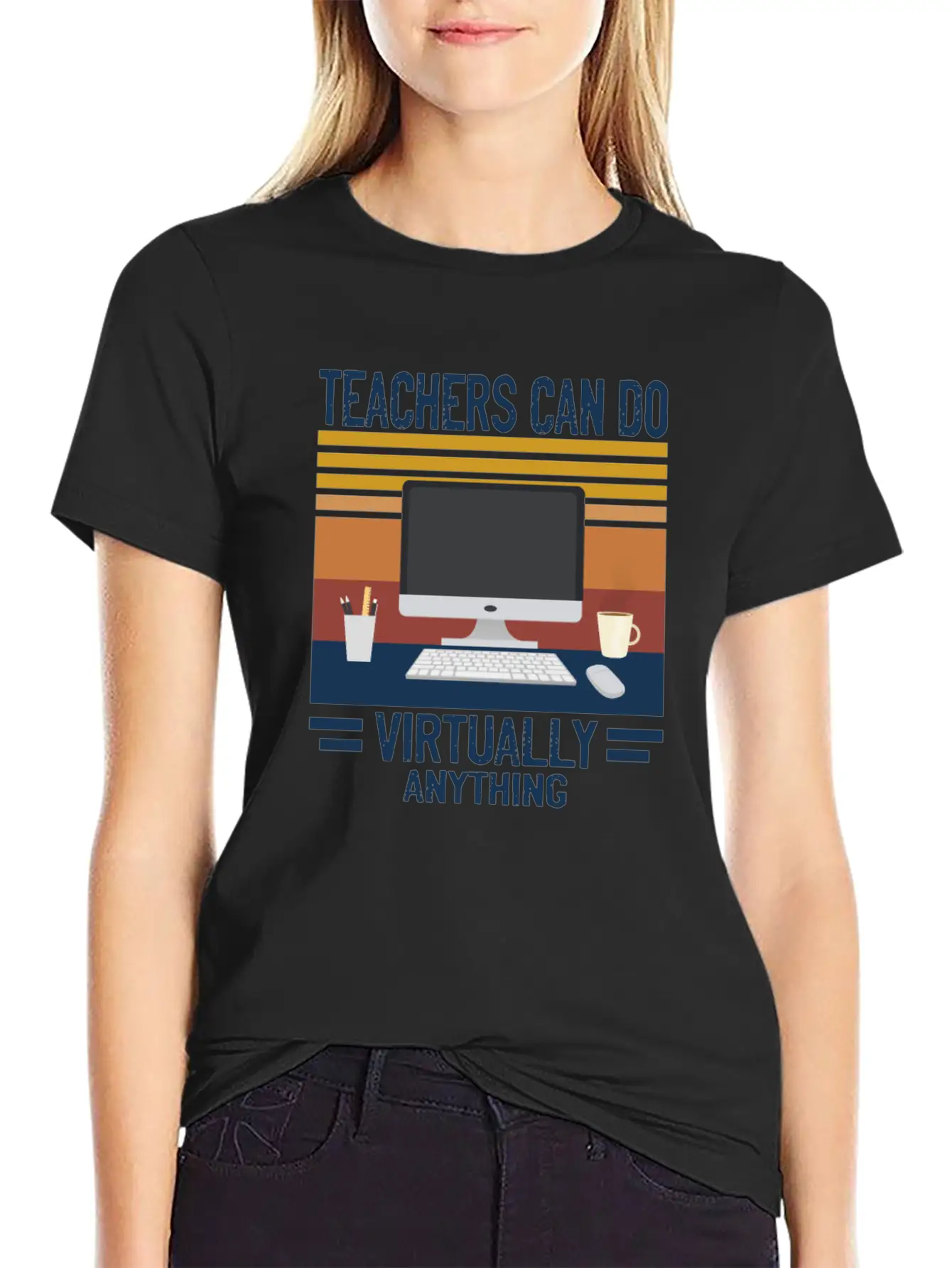 Teachers Distance Learning Stylish Everyday T-Shirt – Unisex Basic Cotton Tee