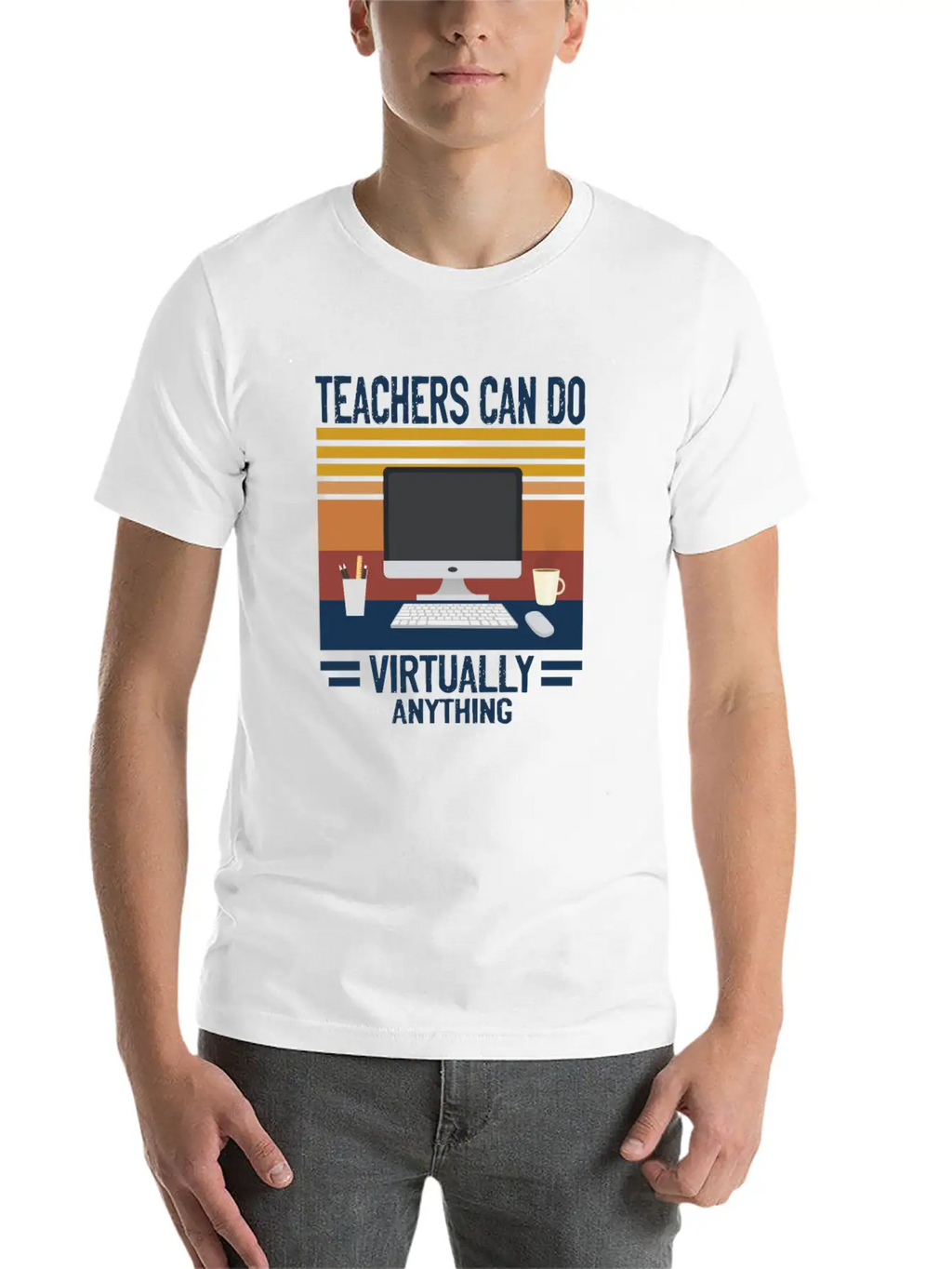 Teachers Distance Learning Stylish Everyday T-Shirt – Unisex Basic Cotton Tee