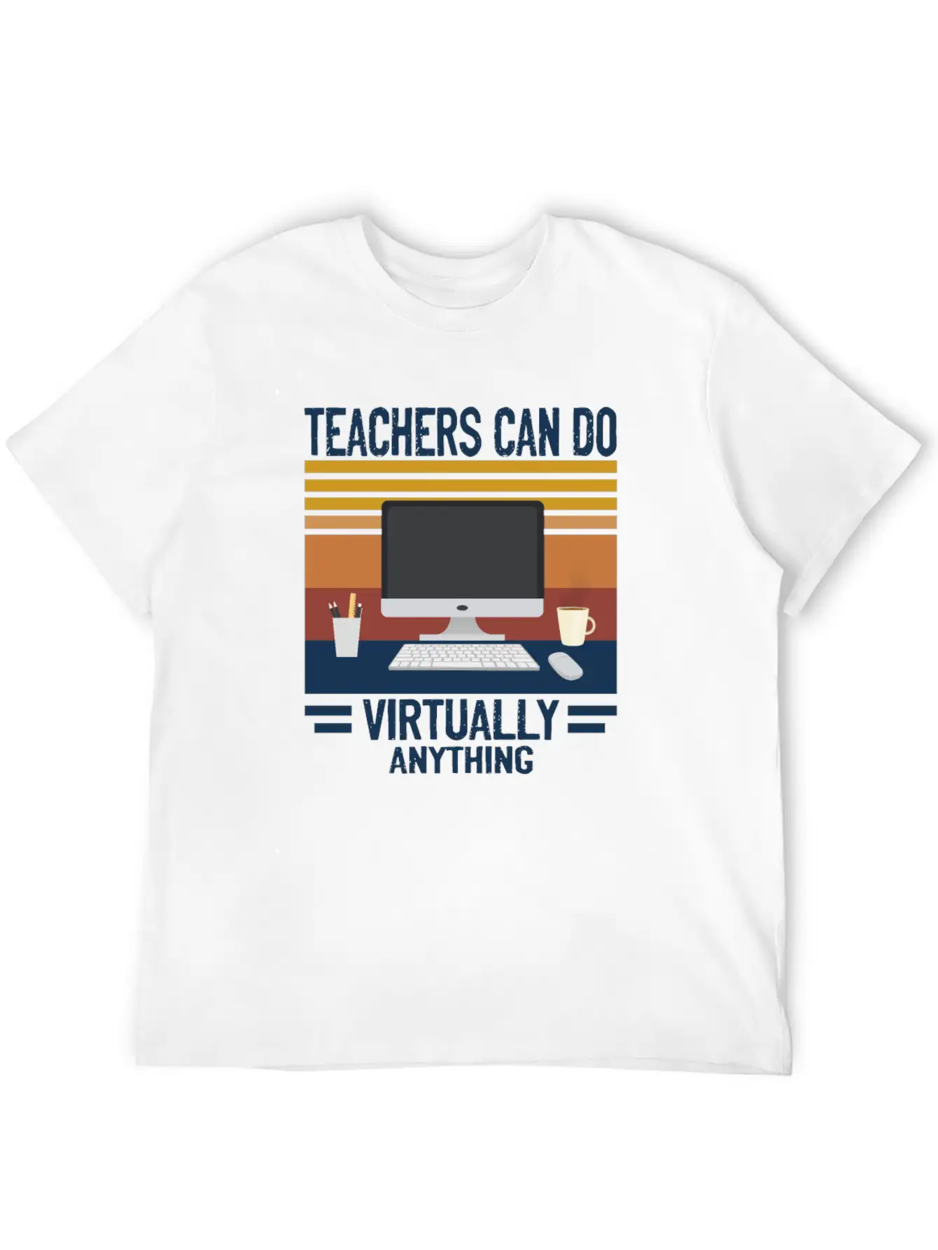 Teachers Distance Learning Stylish Everyday T-Shirt – Unisex Basic Cotton Tee