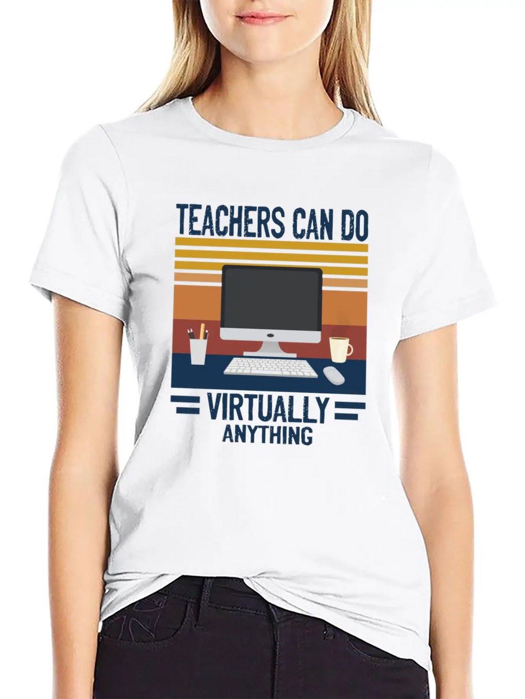Teachers Distance Learning Stylish Everyday T-Shirt – Unisex Basic Cotton Tee