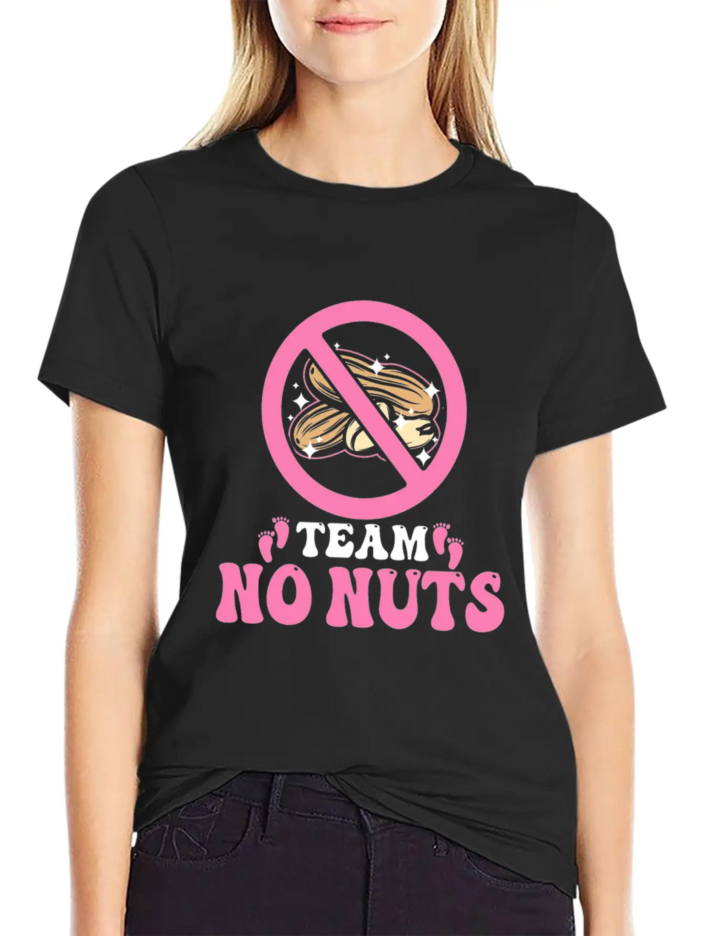 Team No Nuts Team Pink Girl Gender Reveal Unisex Casual T-Shirt – Clean Design For Daily Comfort