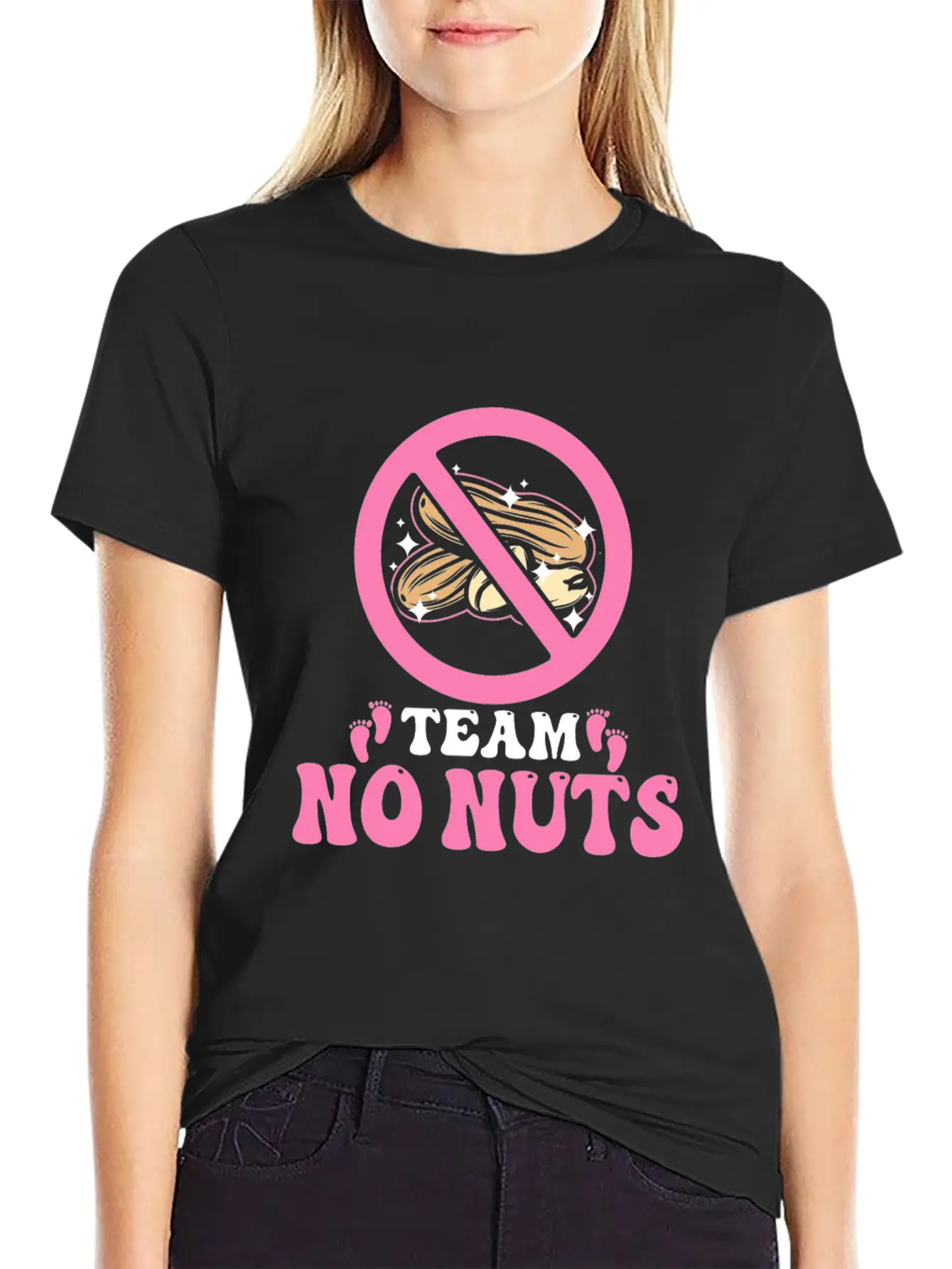 Team No Nuts Team Pink Girl Gender Reveal Unisex Casual T-Shirt – Clean Design For Daily Comfort