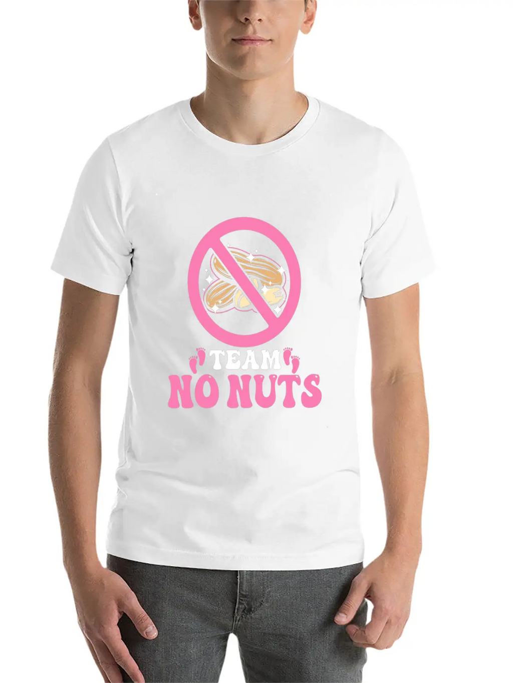 Team No Nuts Team Pink Girl Gender Reveal Unisex Casual T-Shirt – Clean Design For Daily Comfort