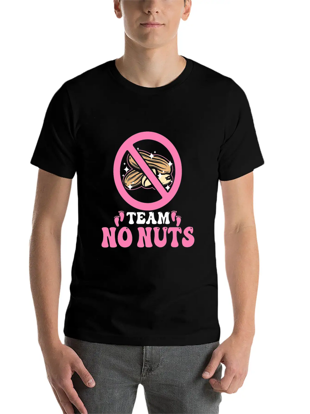 Team No Nuts Team Pink Girl Gender Reveal Unisex Casual T-Shirt – Clean Design For Daily Comfort