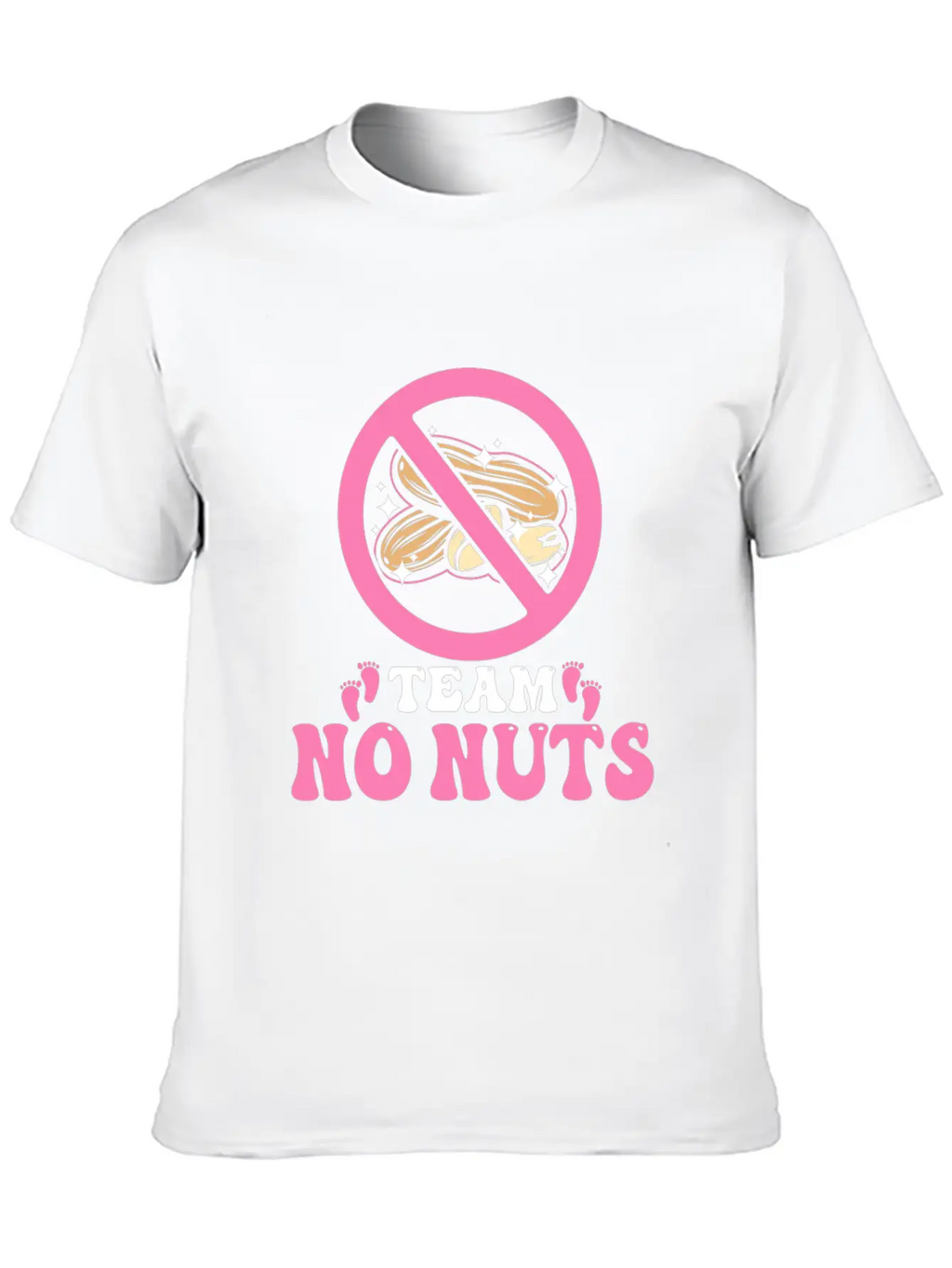 Team No Nuts Team Pink Girl Gender Reveal Unisex Casual T-Shirt – Clean Design For Daily Comfort