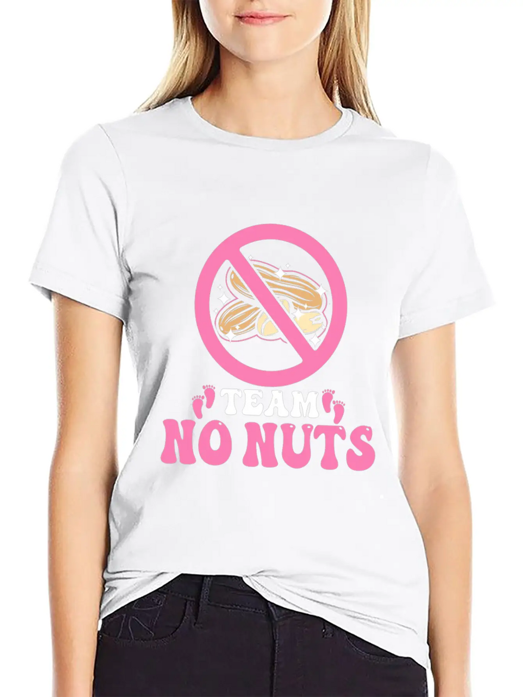 Team No Nuts Team Pink Girl Gender Reveal Unisex Casual T-Shirt – Clean Design For Daily Comfort