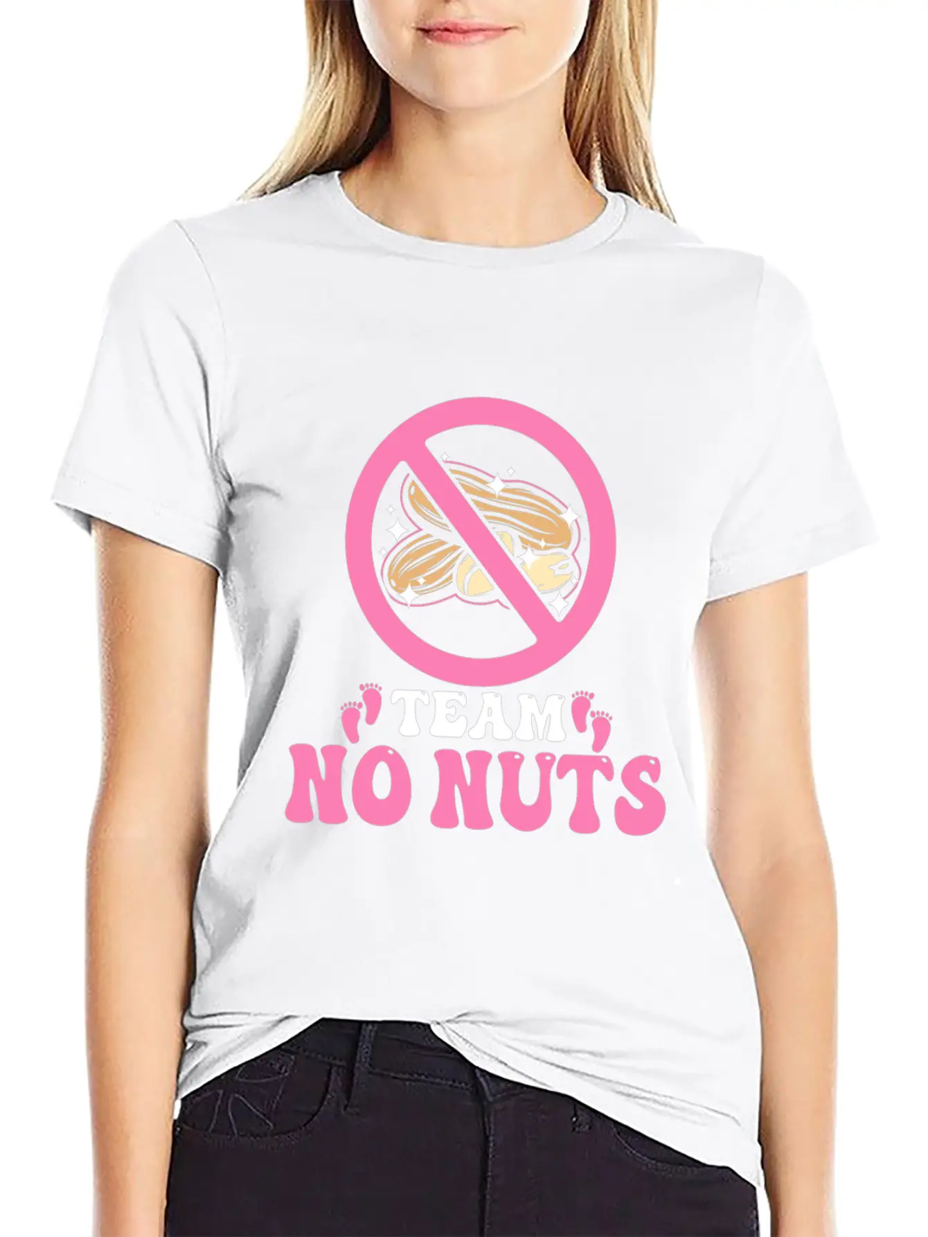Team No Nuts Team Pink Girl Gender Reveal Unisex Casual T-Shirt – Clean Design For Daily Comfort